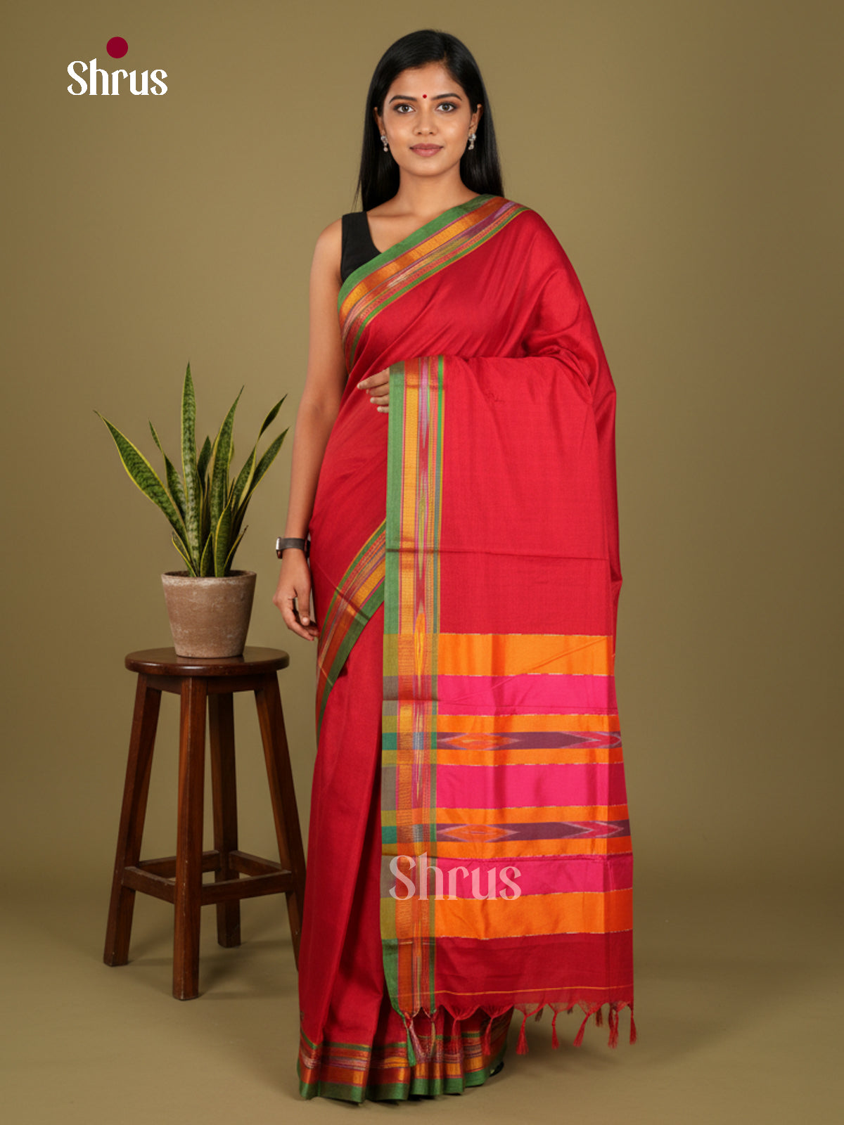 Narayanpet Cotton Saree - EBS28086 - Shop on Shrus.com