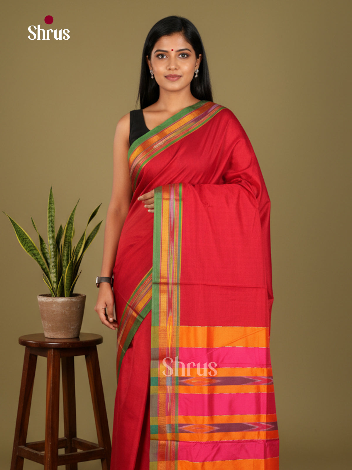 Narayanpet Cotton Saree - EBS28086 - Shop on Shrus.com