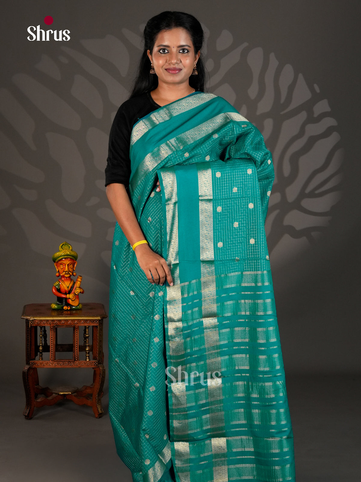 Semi Chiniya Saree - EBS28116 - Shop on Shrus.com