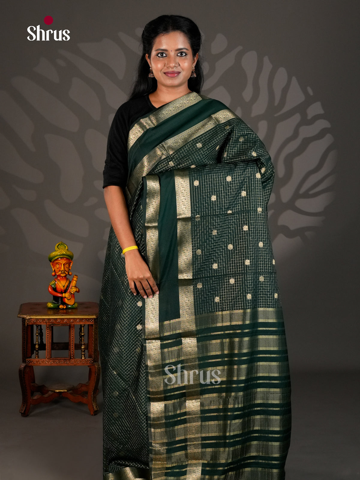 Semi Chiniya Saree - EBS28117 - Shop on Shrus.com