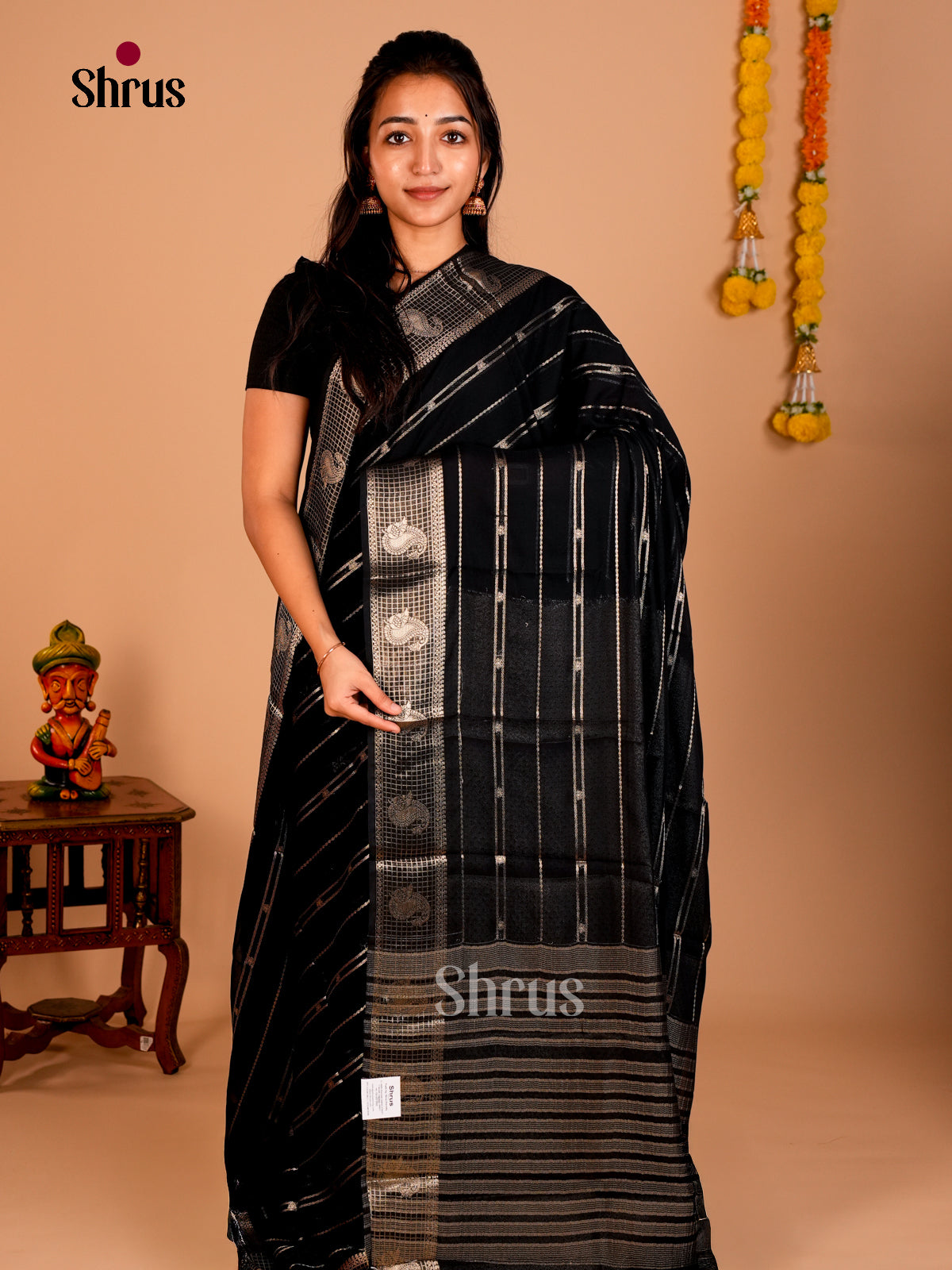 Semi Mysoresilk Saree - EBS28132 - Shop on Shrus.com