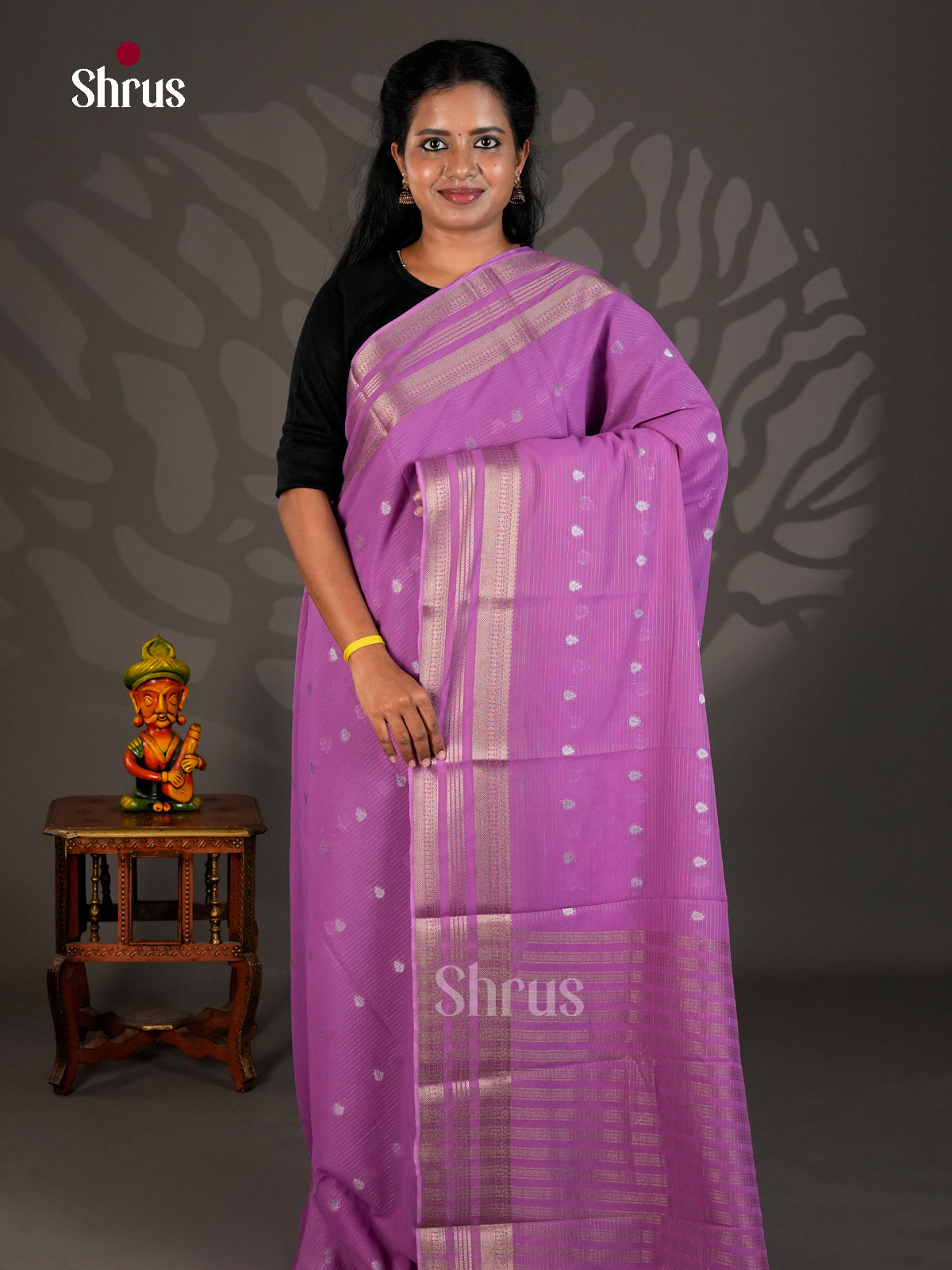 Semi Chiniya Saree - EBS28192 - Shop on Shrus.com