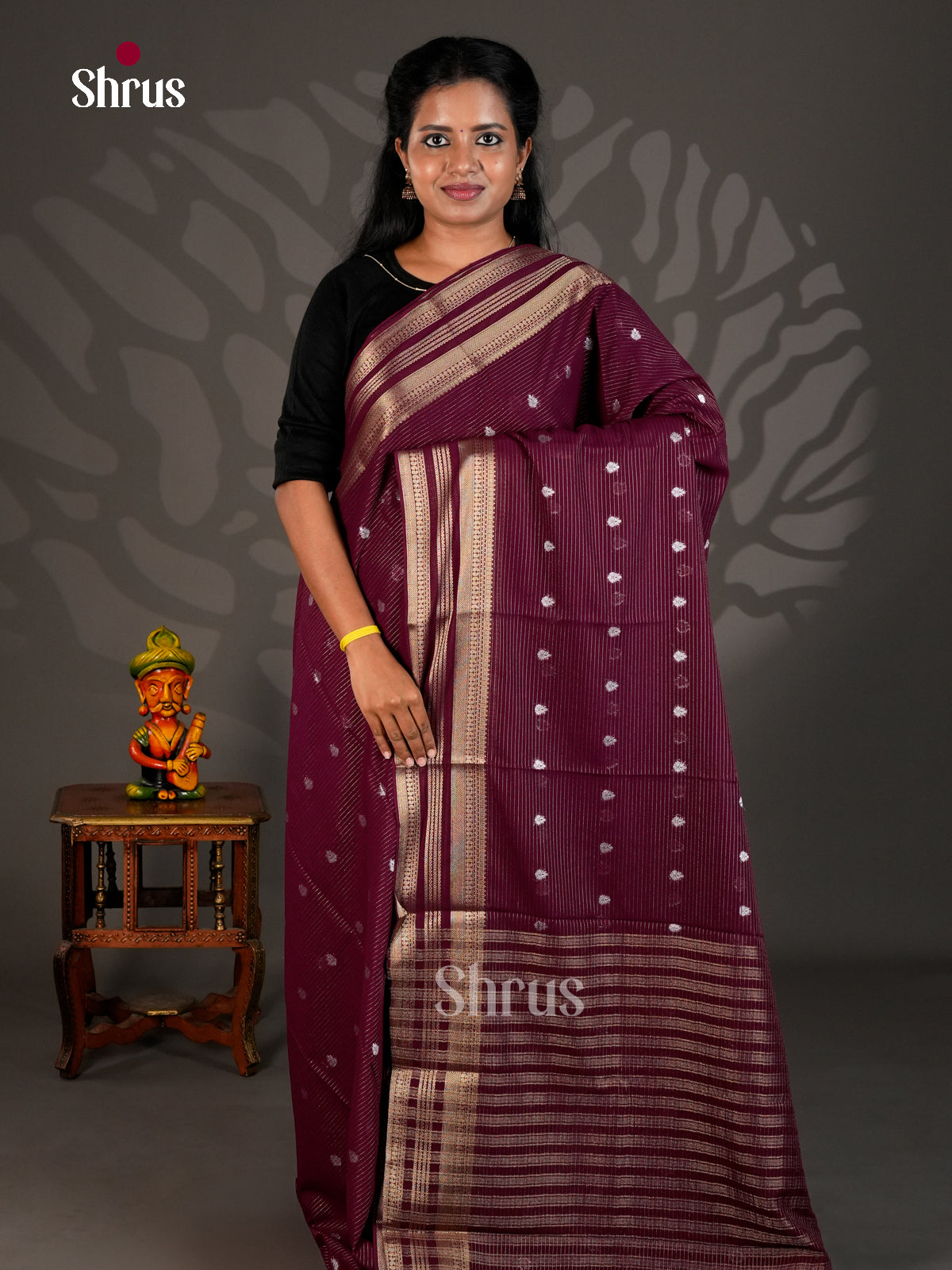 Semi Chiniya Saree - EBS28201 - Shop on Shrus.com