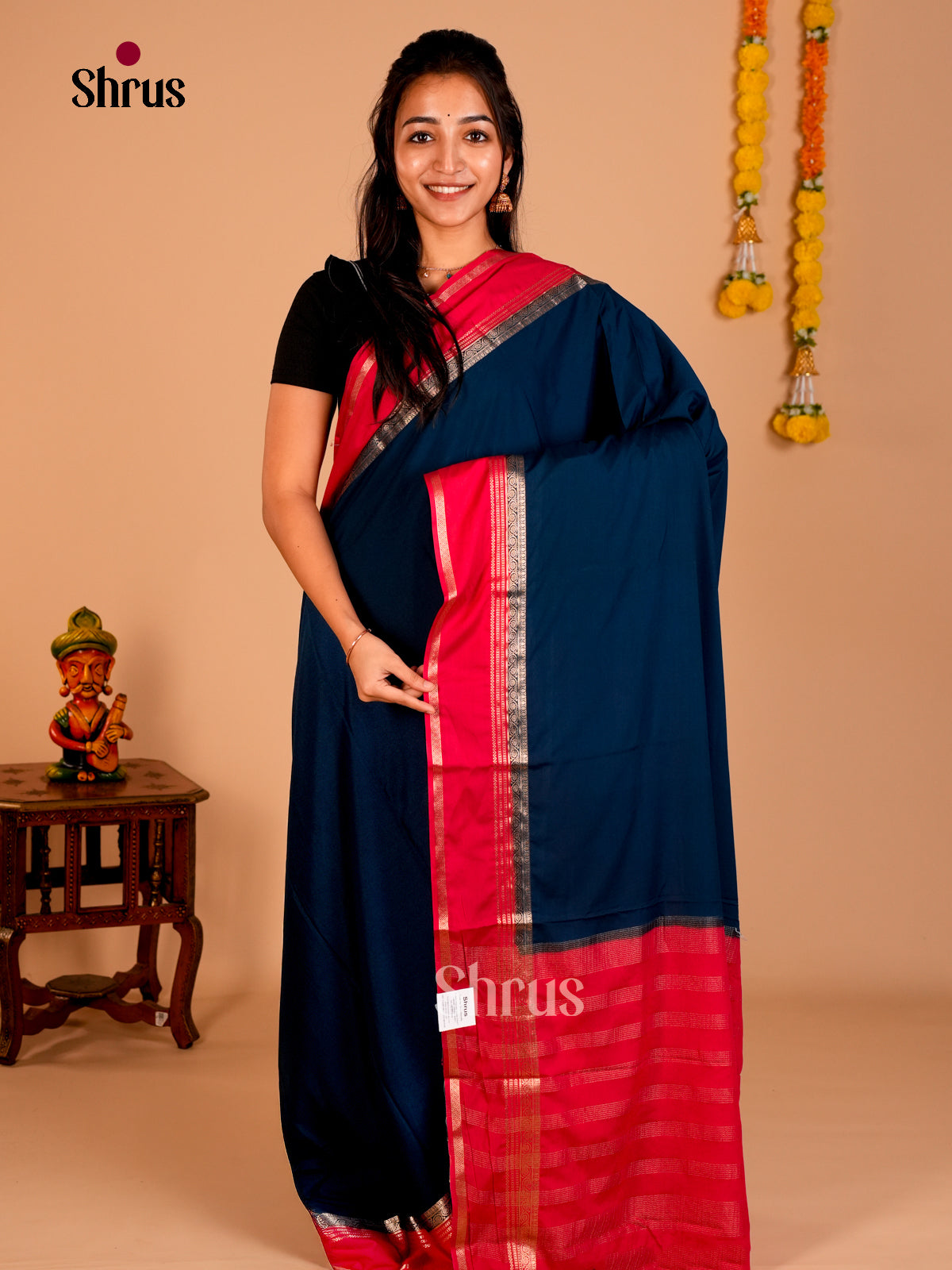 Semi Mysoresilk Saree - ECS02010 - Shop on Shrus.com