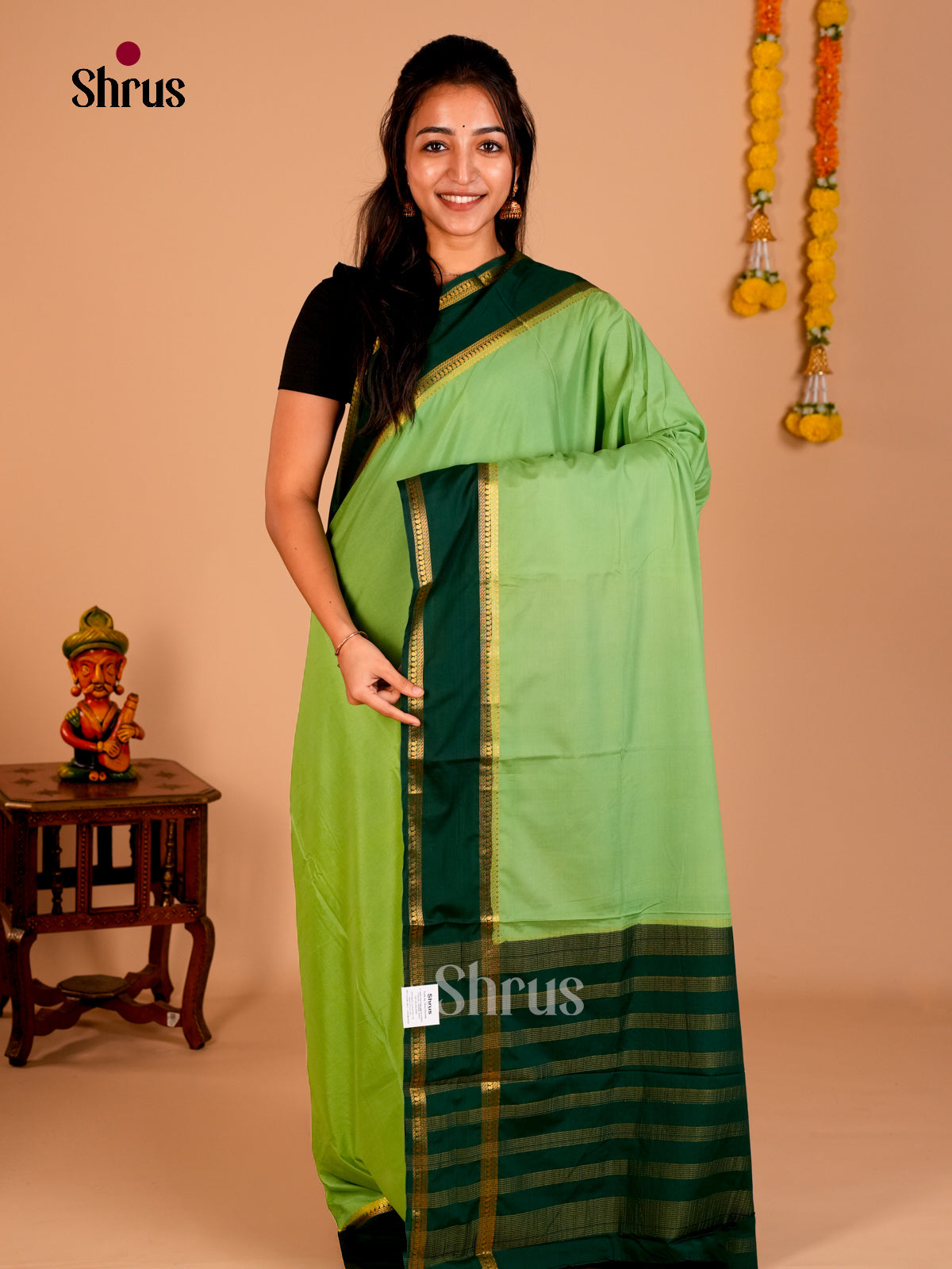 Semi Mysoresilk Saree - ECS02017 - Shop on Shrus.com