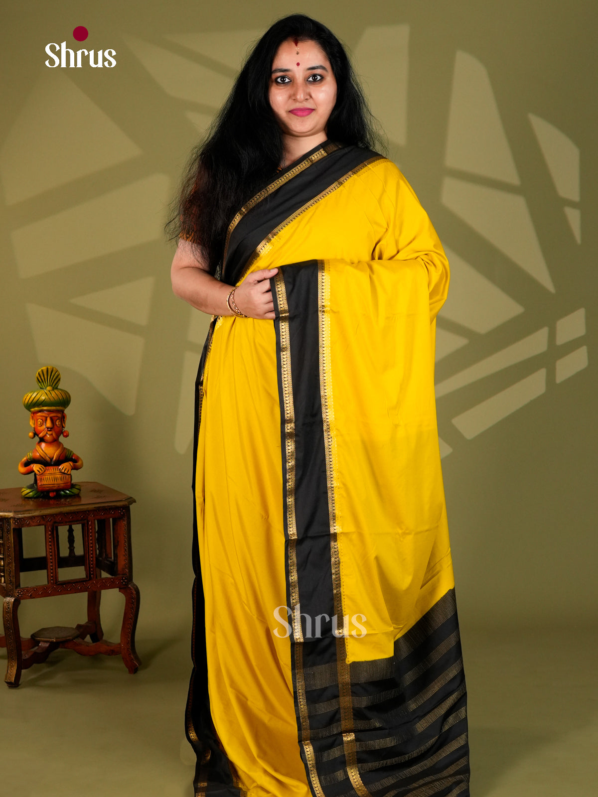 Semi Mysoresilk Saree - ECS02023 - Shop on Shrus.com