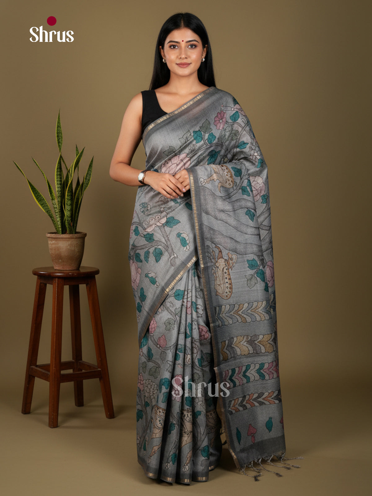 Chennur-Print Saree - ECS02084 - Shop on Shrus.com