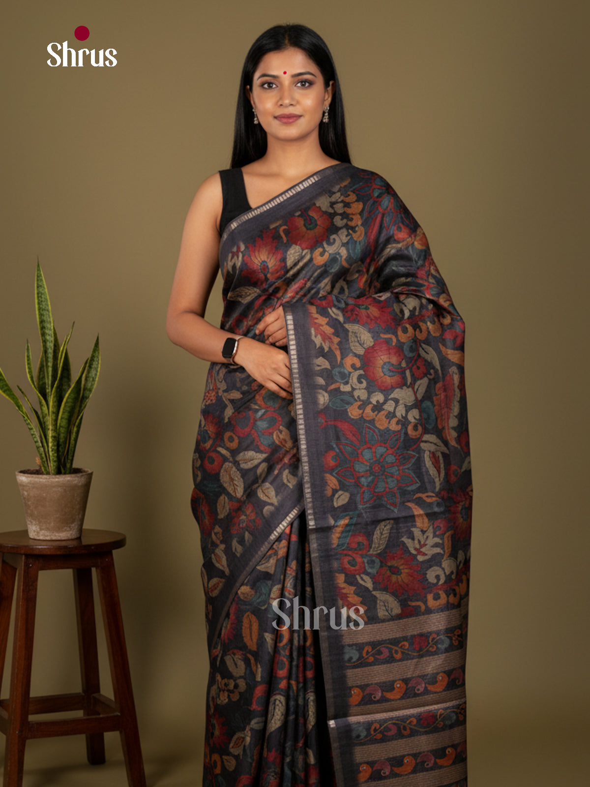 Chennur-Print Saree - ECS02089 - Shop on Shrus.com