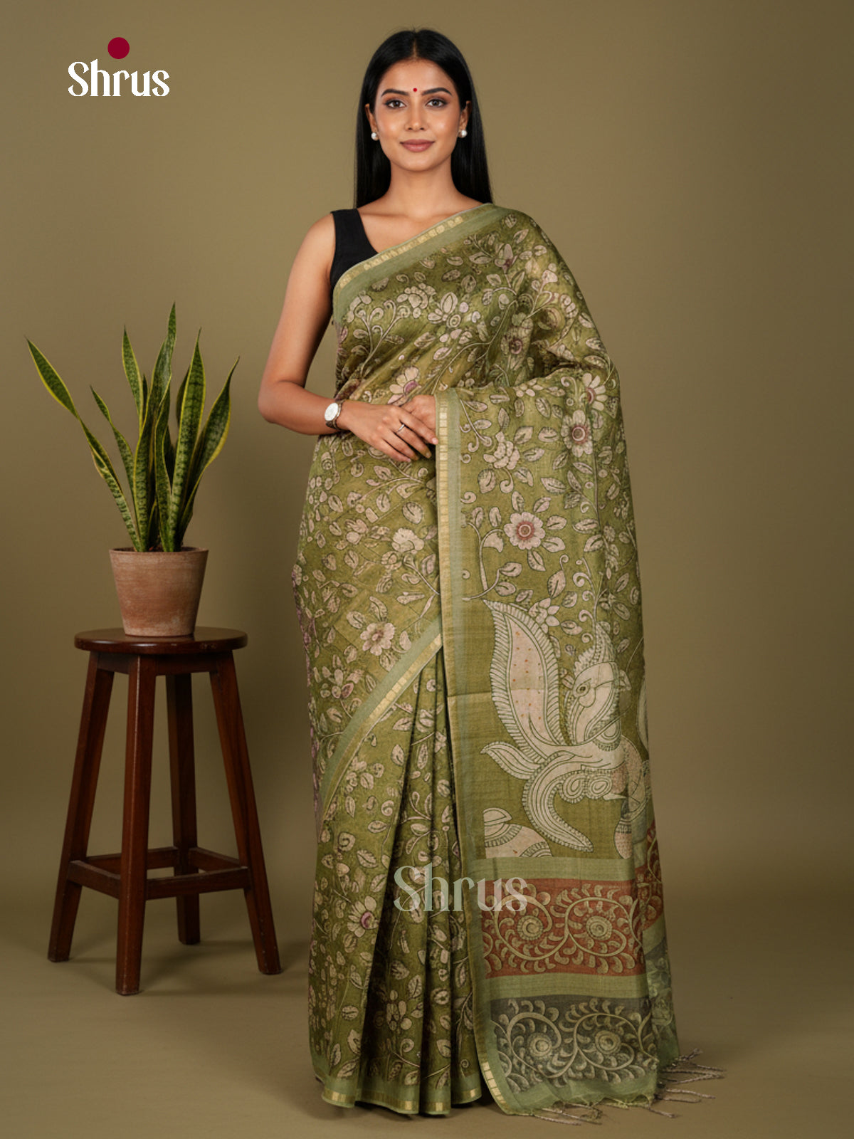 Chennur-Print Saree - ECS02092 - Shop on Shrus.com