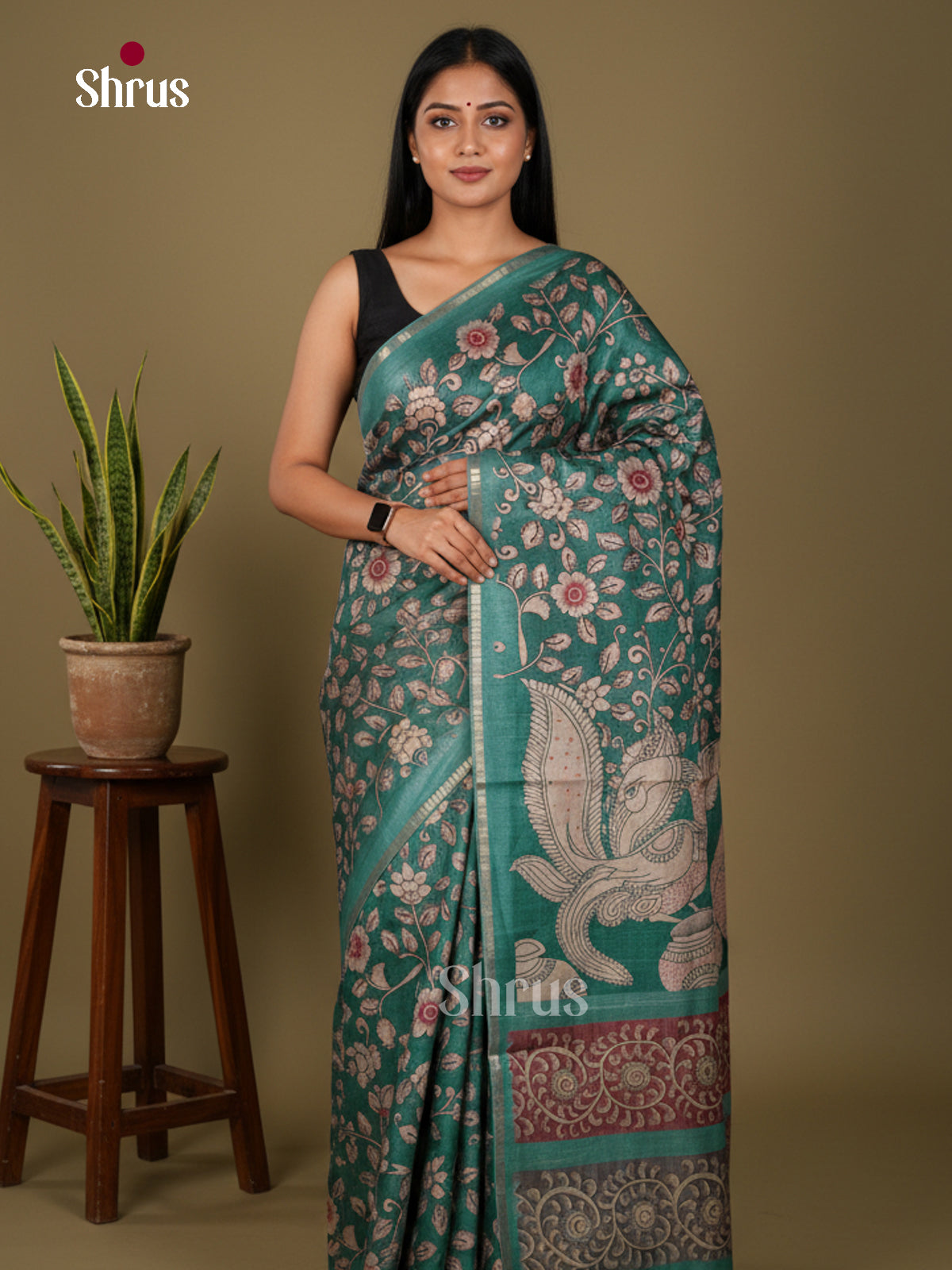 Chennur-Print Saree - ECS02093 - Shop on Shrus.com
