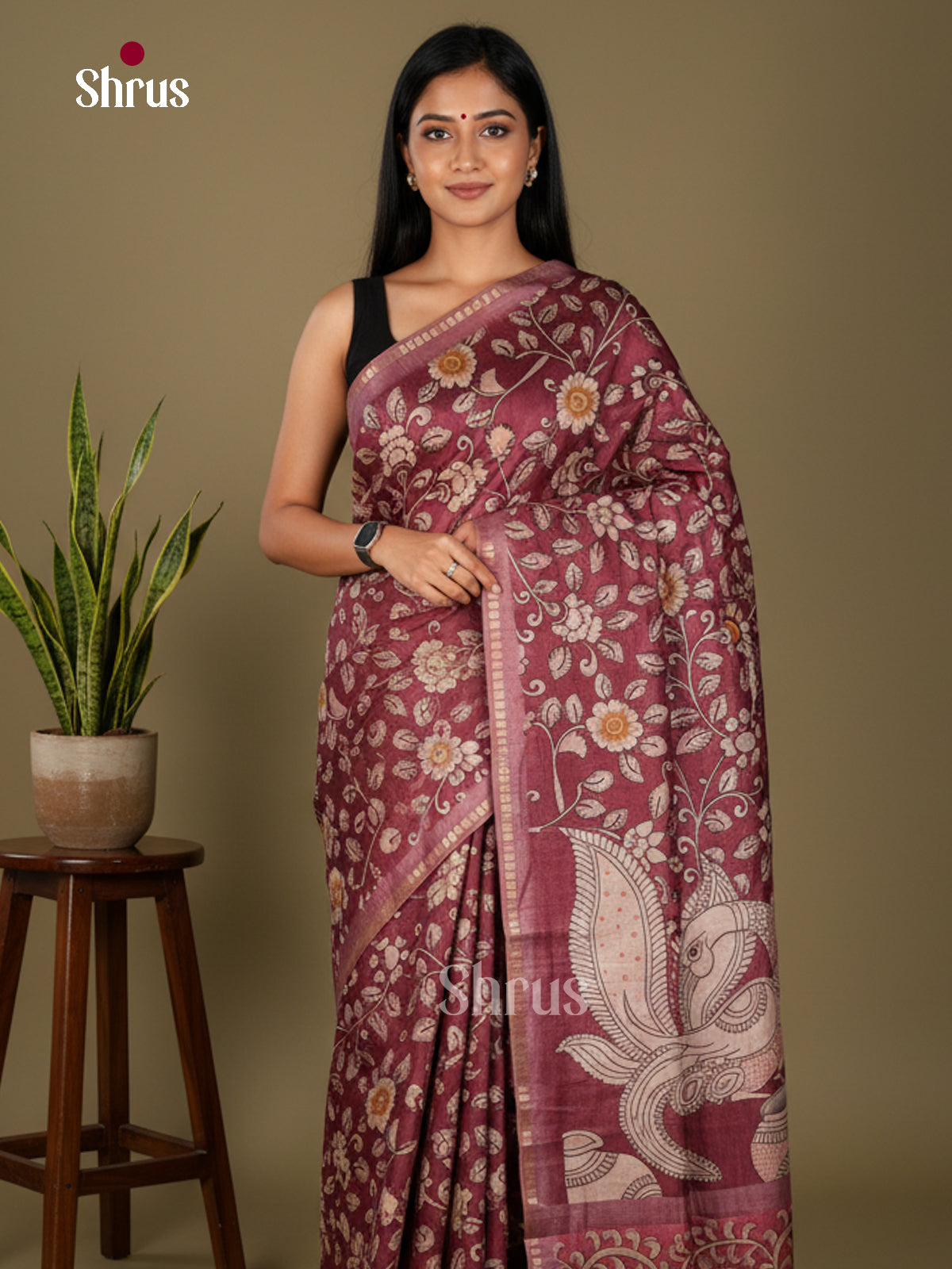 Chennur-Print Saree - ECS02094 - Shop on Shrus.com
