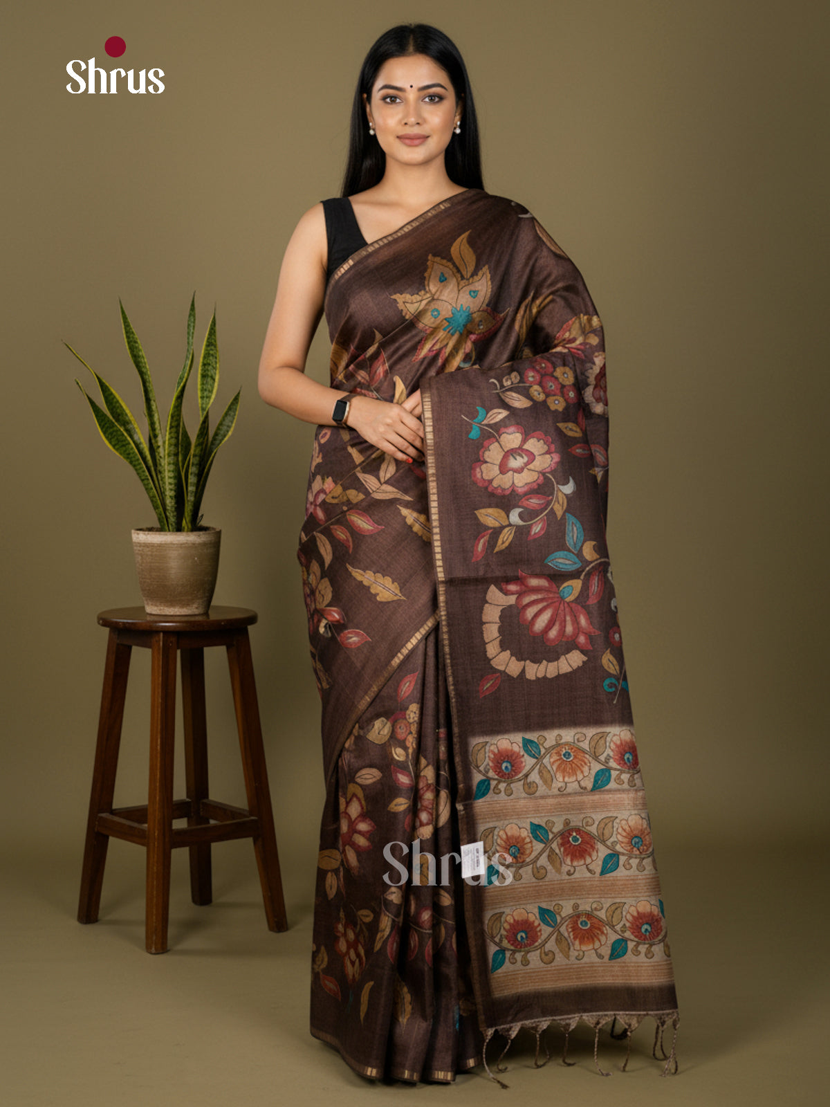 Chennur-Print Saree - ECS02097 - Shop on Shrus.com