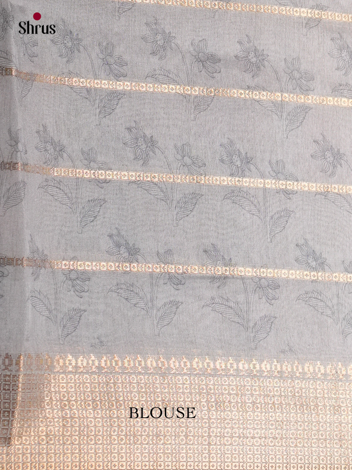 Printed Semi Tussar Saree - ECS02110 - Shop on Shrus.com