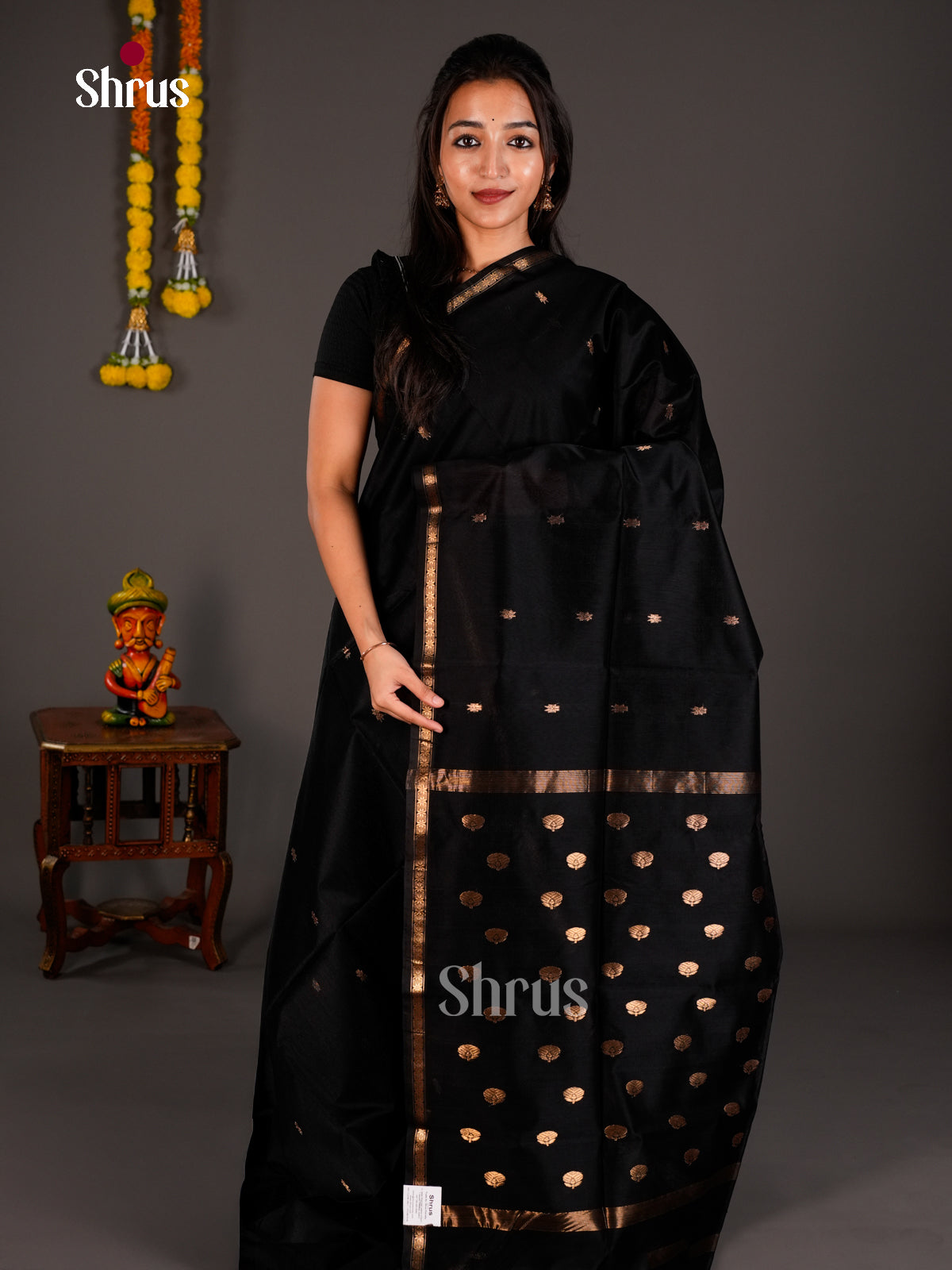 Maheshwari silkcotton Saree - ECS03027 - Shop on Shrus.com