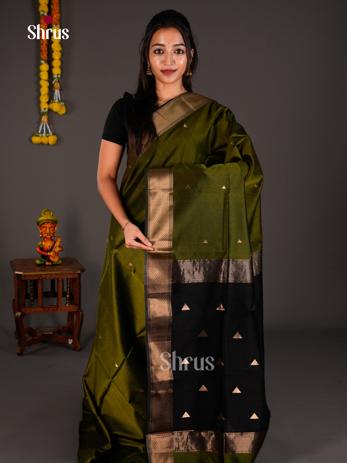 Maheshwari silkcotton Saree - ECS03031 - Shop on Shrus.com