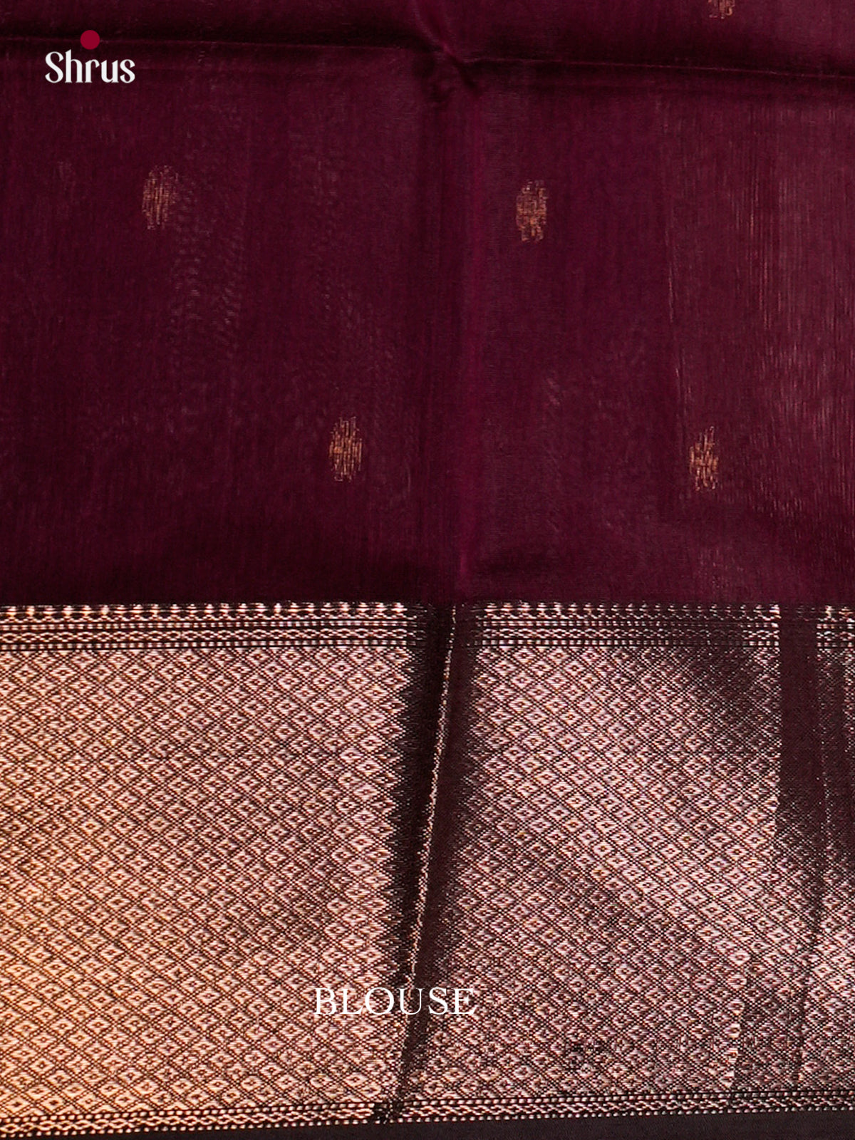 Maheshwari silkcotton Saree - ECS03131 - Shop on Shrus.com