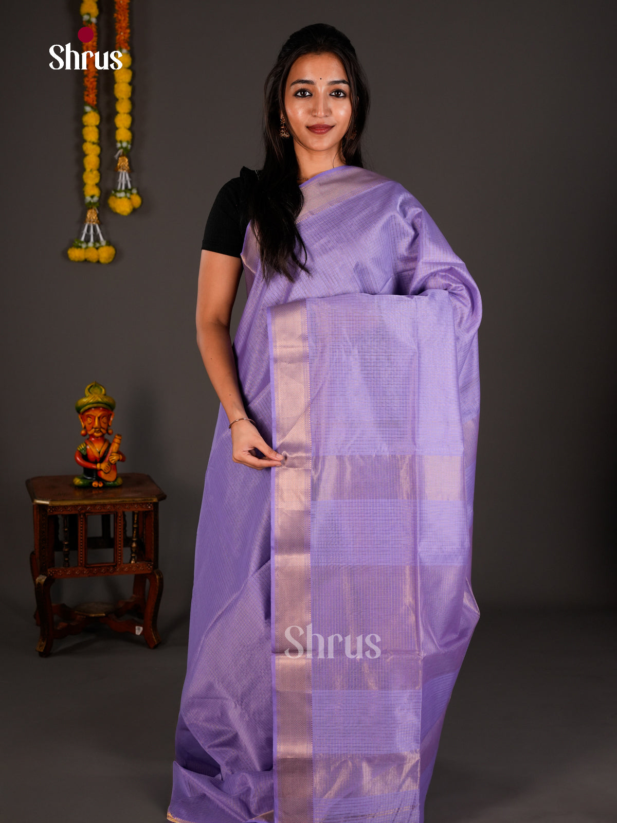 Maheshwari silkcotton Saree - ECS03201 - Shop on Shrus.com