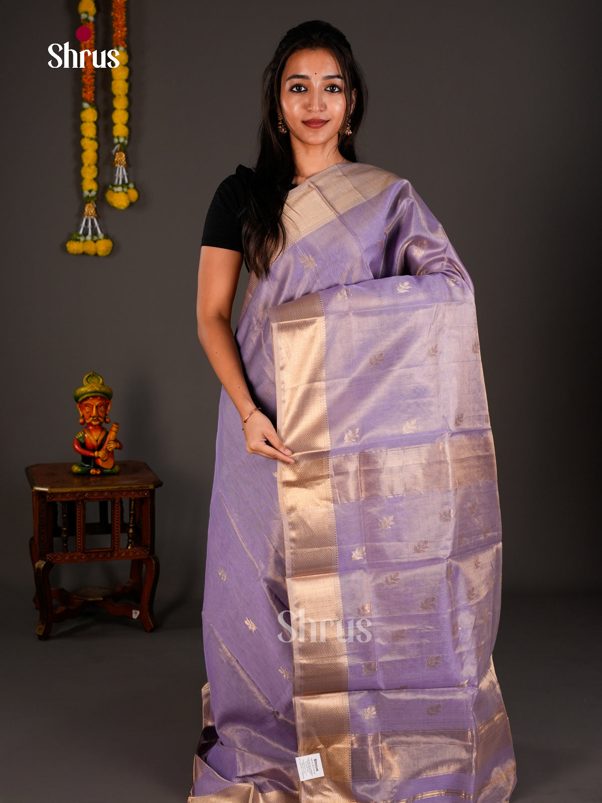 Maheshwari silkcotton Saree - ECS03250 - Shop on Shrus.com