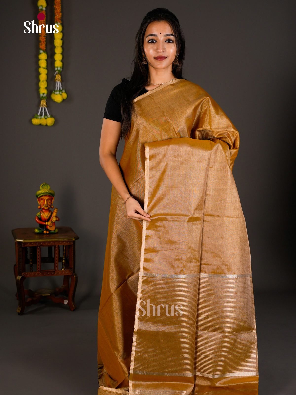 Maheshwari silkcotton Saree - ECS03265 - Shop on Shrus.com