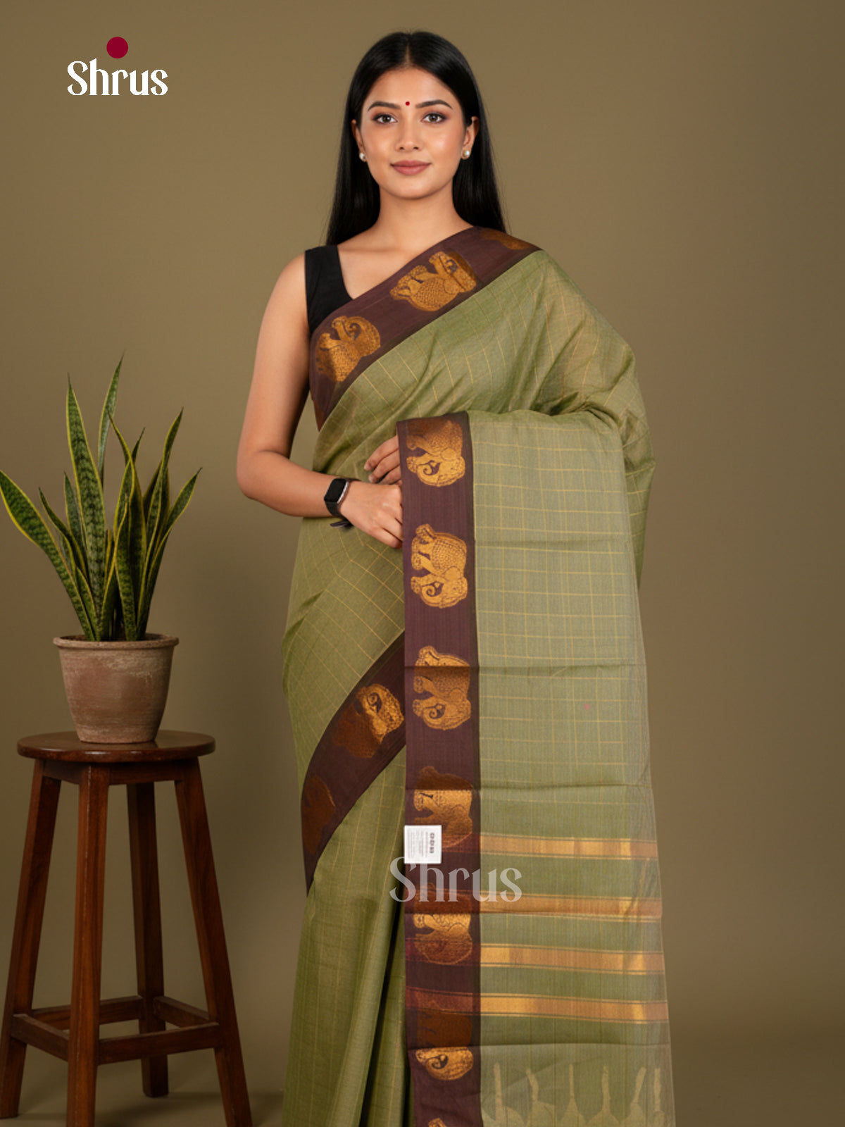 Chettinad Cotton-Without Blouse Saree - ECS04268 - Shop on Shrus.com