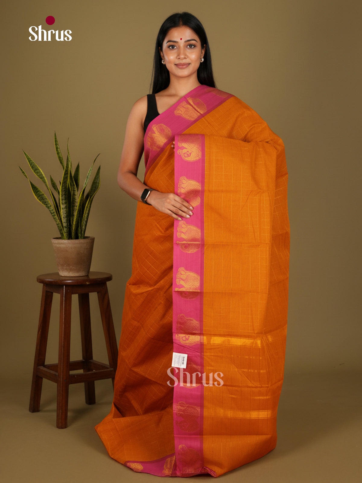 Chettinad Cotton-Without Blouse Saree - ECS04269 - Shop on Shrus.com