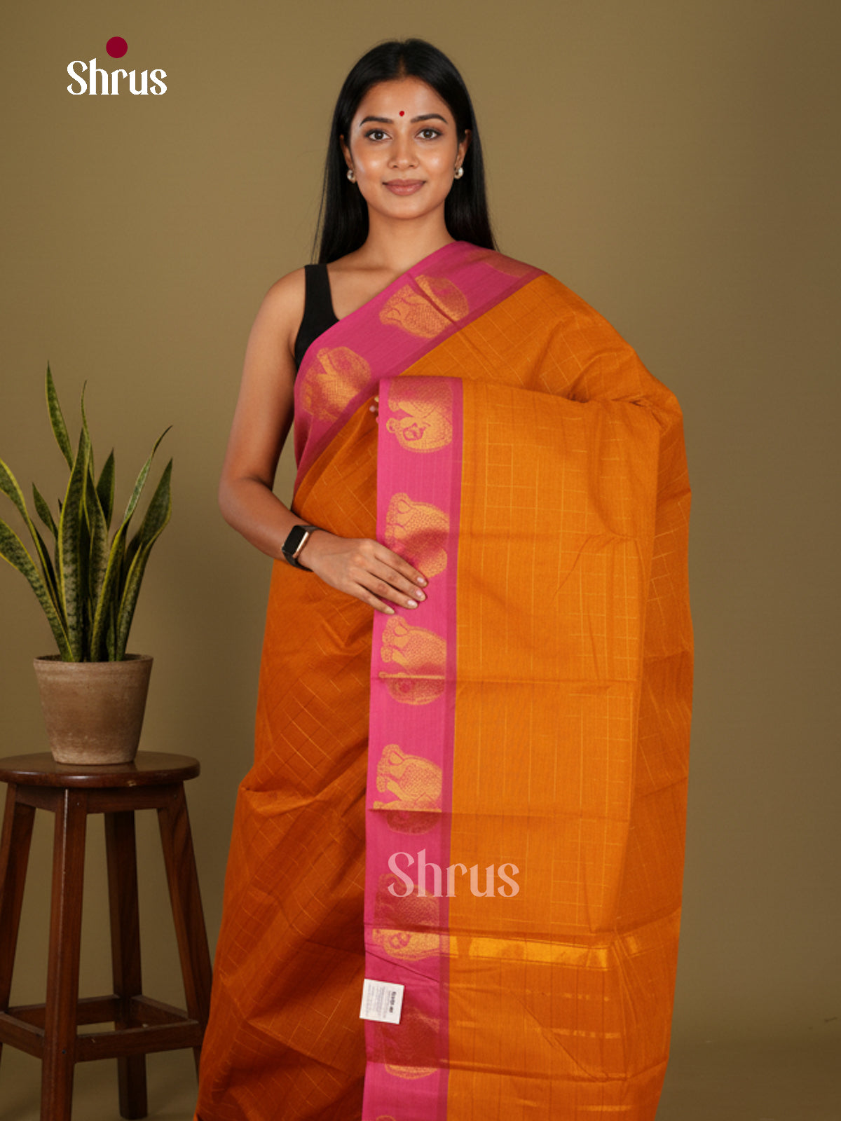 Chettinad Cotton-Without Blouse Saree - ECS04269 - Shop on Shrus.com