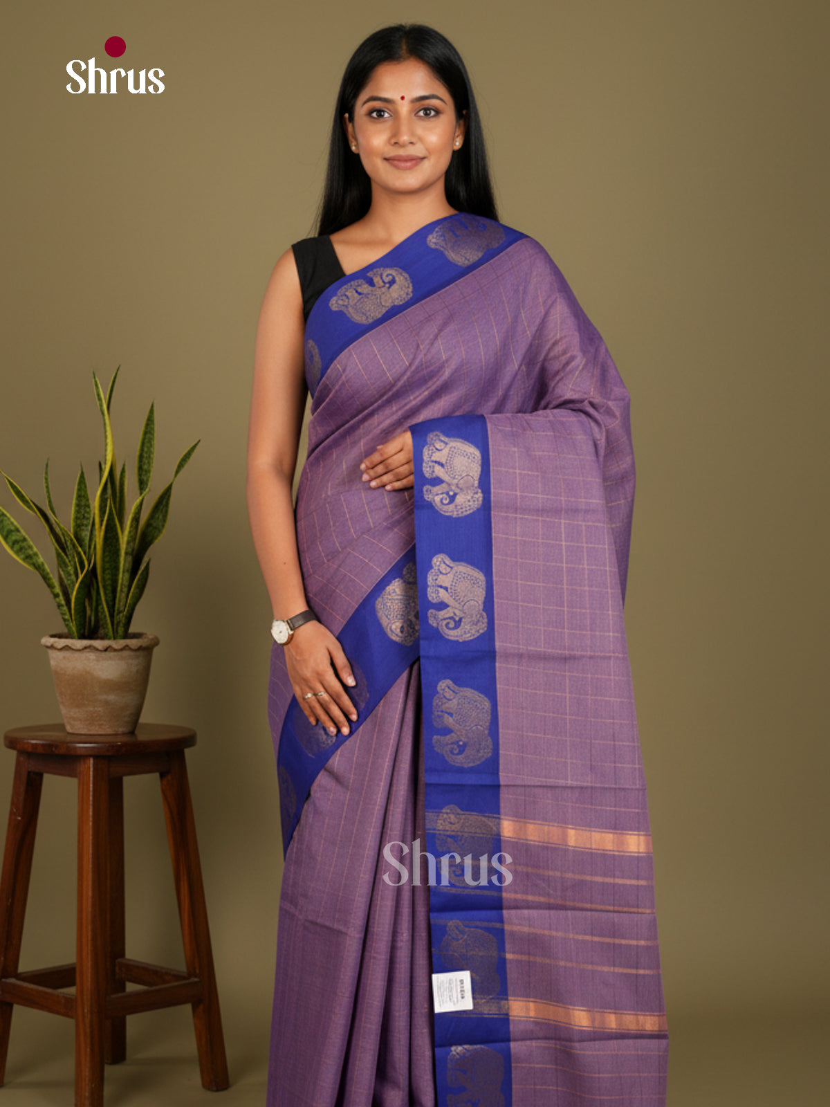 Chettinad Cotton-Without Blouse Saree - ECS04272 - Shop on Shrus.com