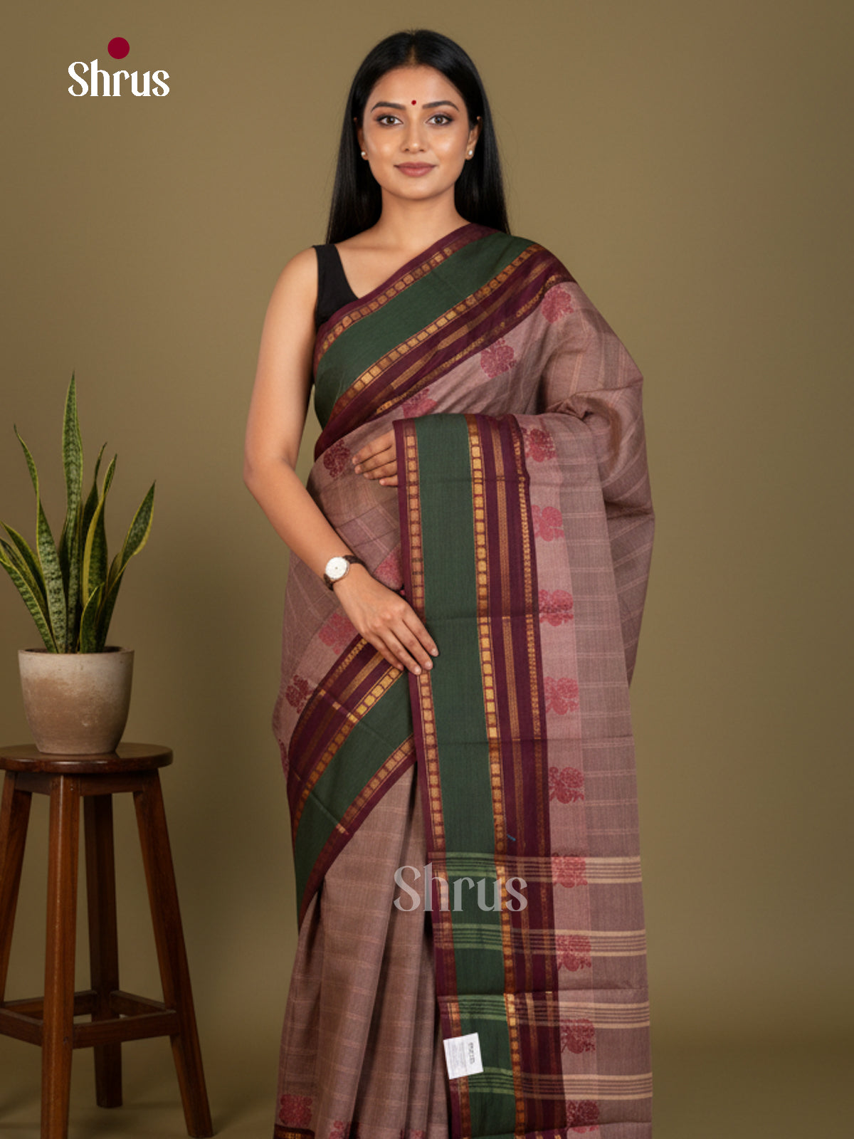 Chettinad Cotton-Without Blouse Saree - ECS04284 - Shop on Shrus.com
