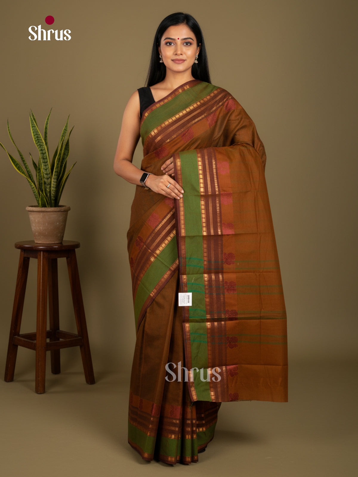 Chettinad Cotton-Without Blouse Saree - ECS04289 - Shop on Shrus.com