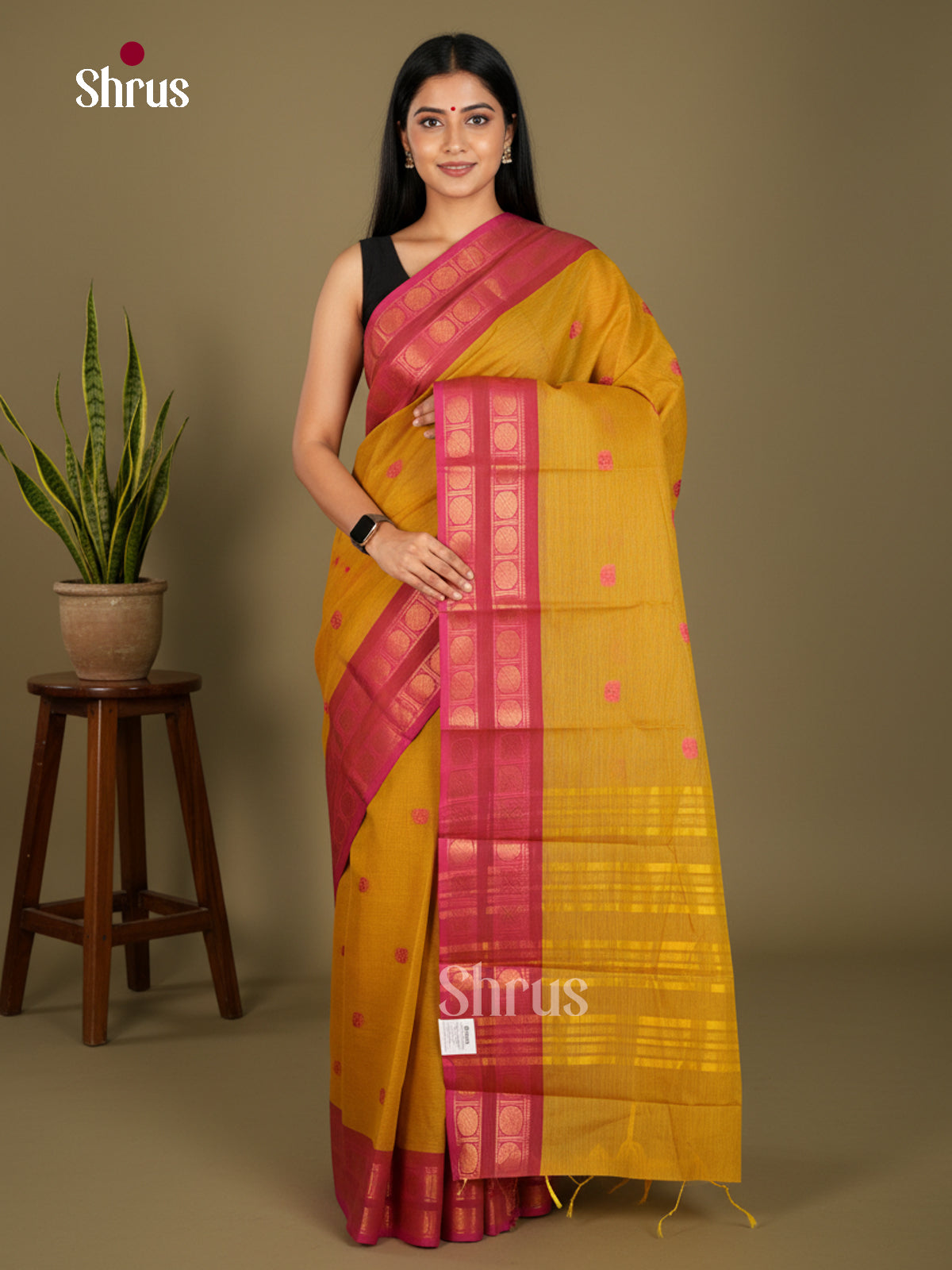Chettinad Cotton-Without Blouse Saree - ECS04311 - Shop on Shrus.com