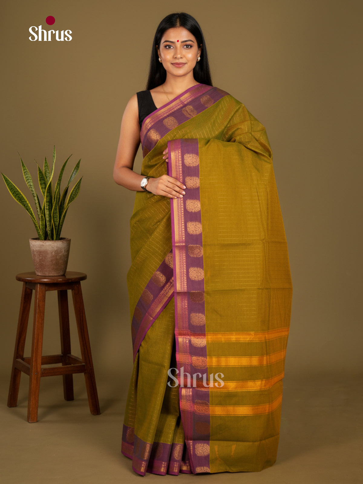 Chettinad Cotton-Without Blouse Saree - ECS04314 - Shop on Shrus.com