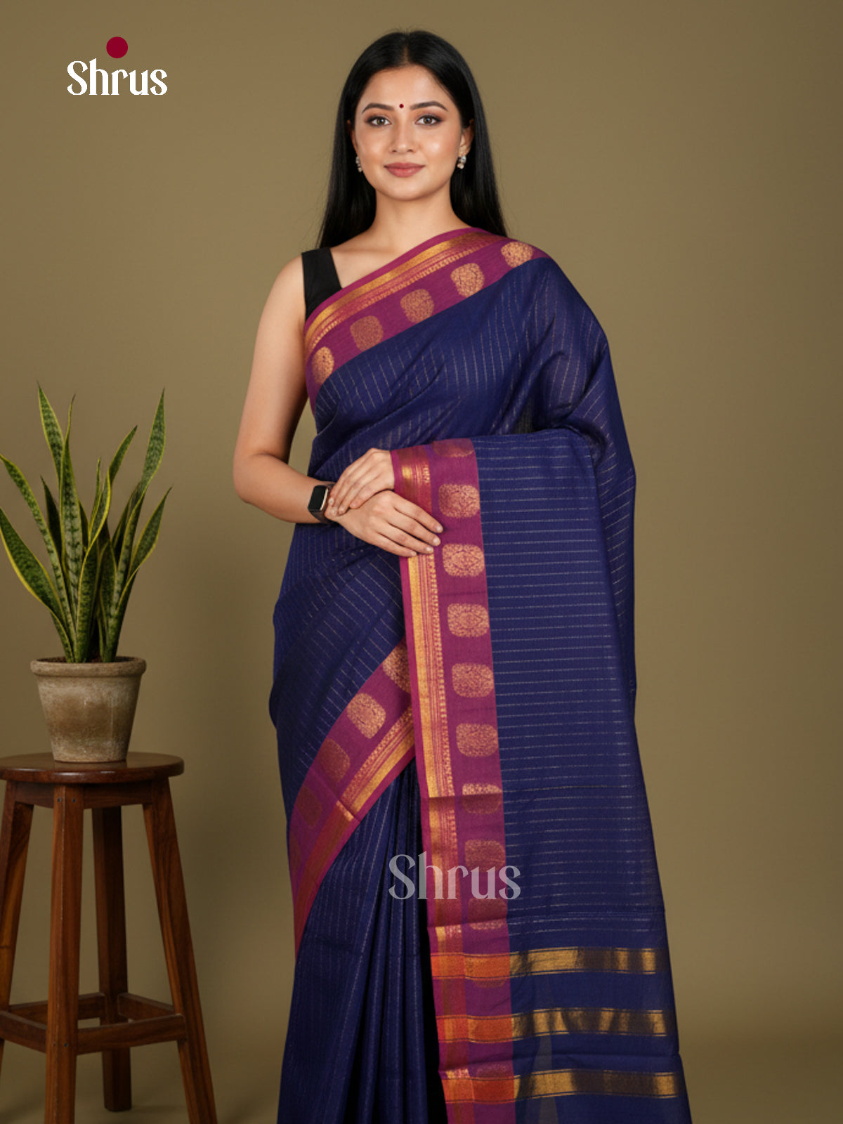 Chettinad Cotton-Without Blouse Saree - ECS04317 - Shop on Shrus.com