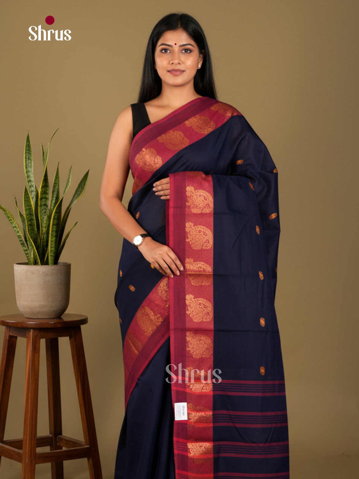 Chettinad Cotton-Without Blouse Saree - ECS04323 - Shop on Shrus.com