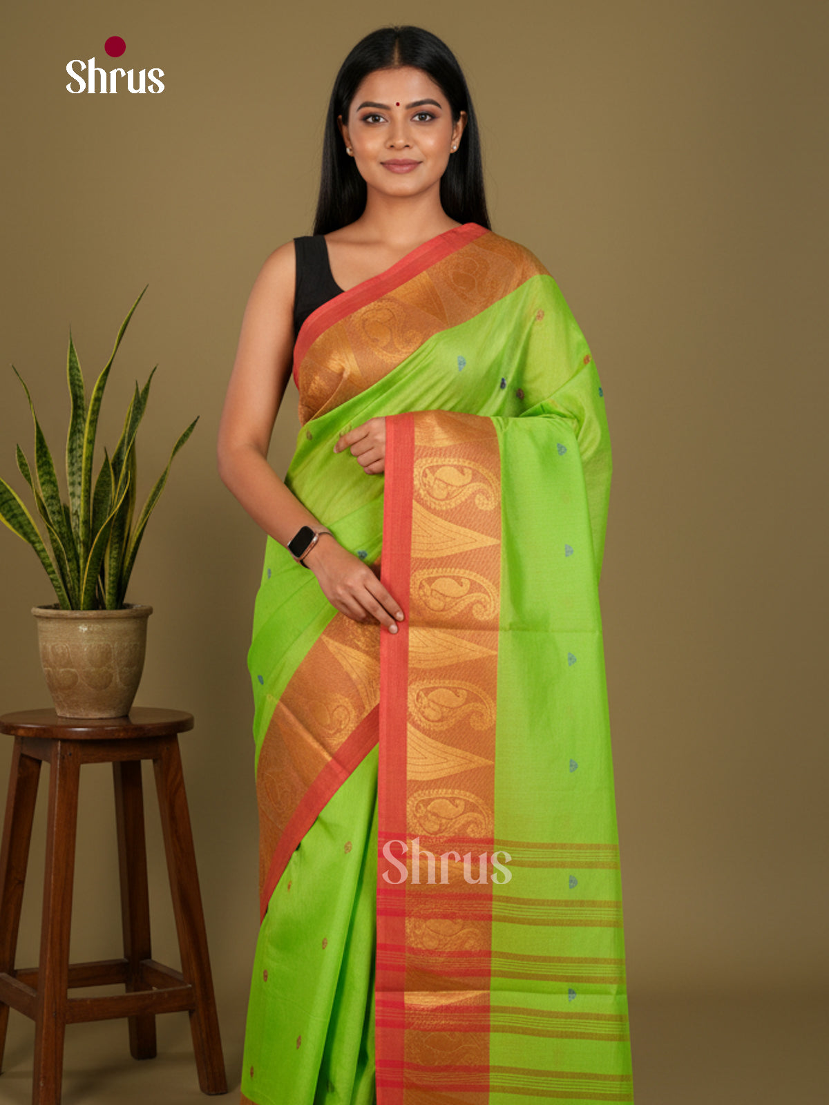 Chettinad Cotton-Without Blouse Saree - ECS04329 - Shop on Shrus.com