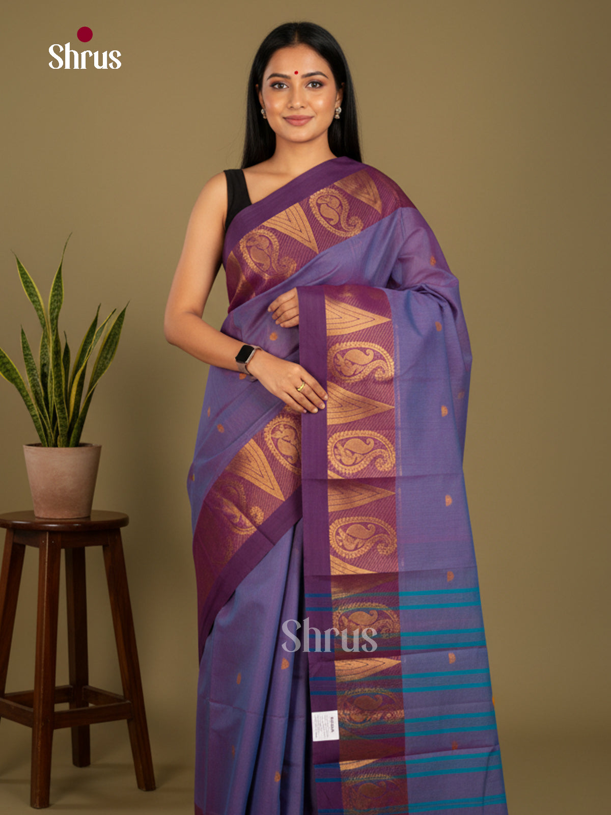 Chettinad Cotton-Without Blouse Saree - ECS04330 - Shop on Shrus.com