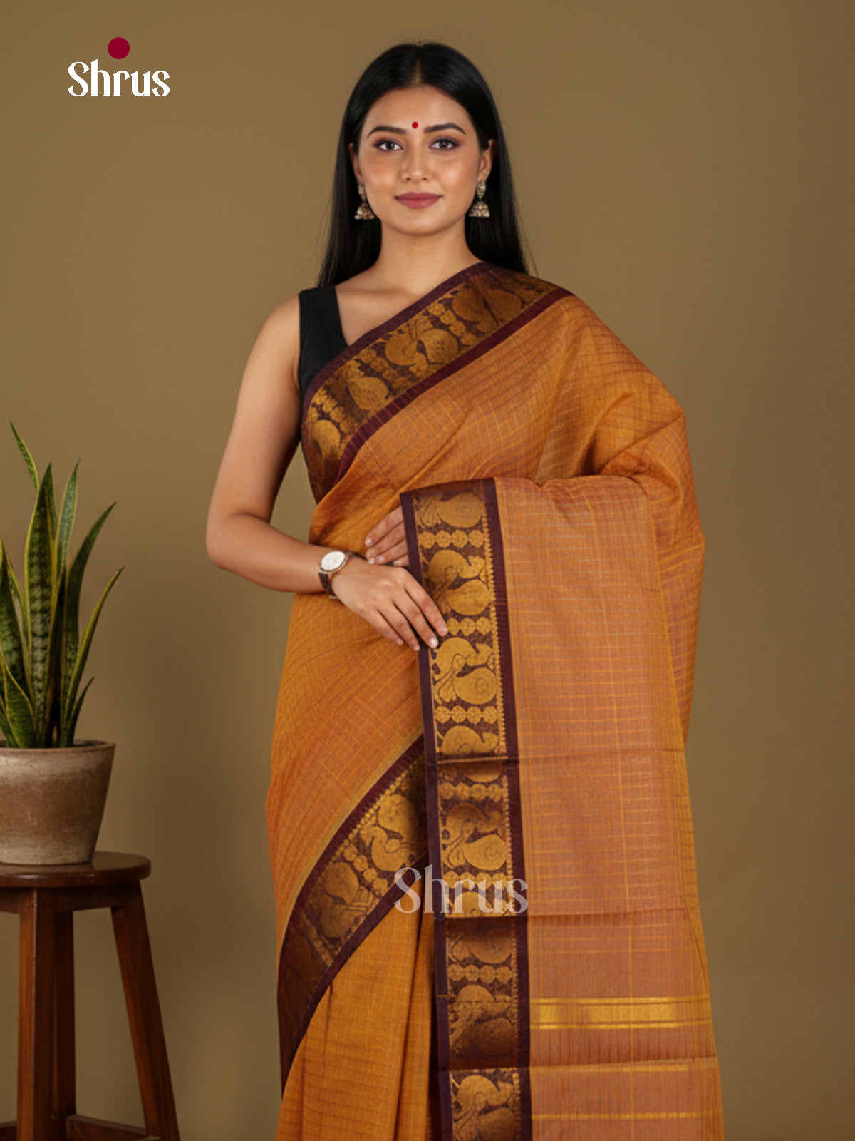 Sungudi Cotton Saree - ECS04347 - Shop on Shrus.com