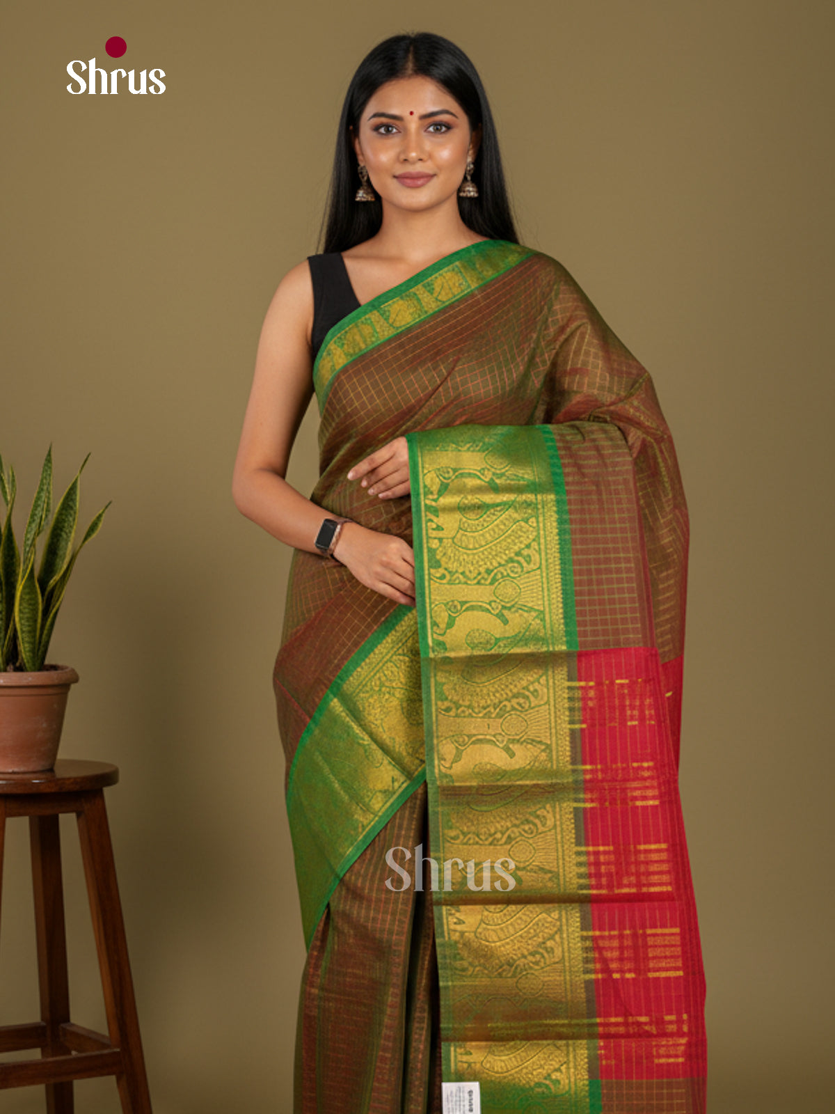 Chettinad Cotton-Without Blouse Saree - ECS04366 - Shop on Shrus.com