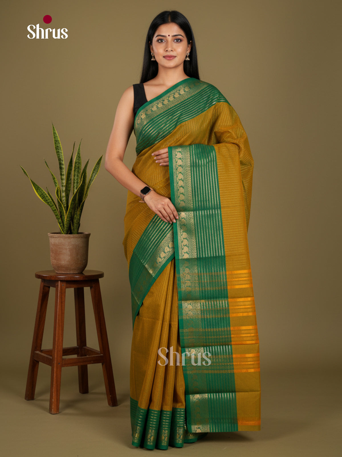 Chettinad Cotton-Without Blouse Saree - ECS04371 - Shop on Shrus.com