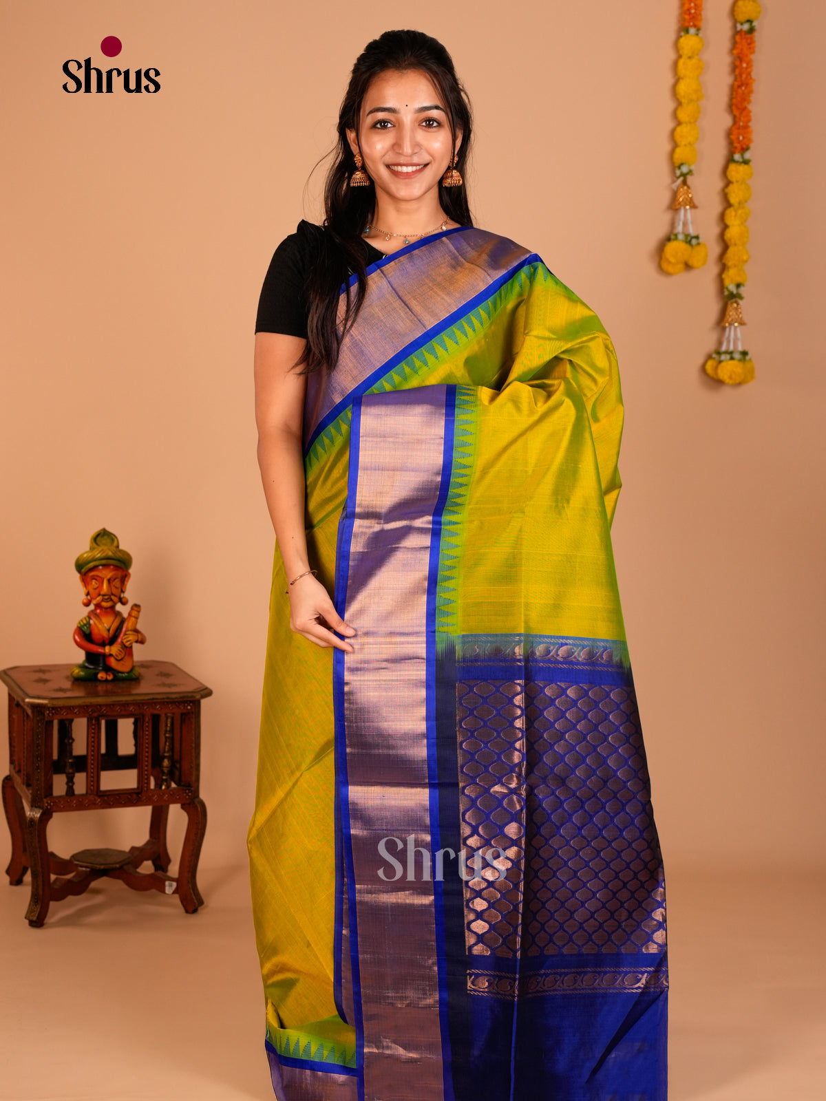 Silk Cotton Saree - ECS05003 - Shop on Shrus.com