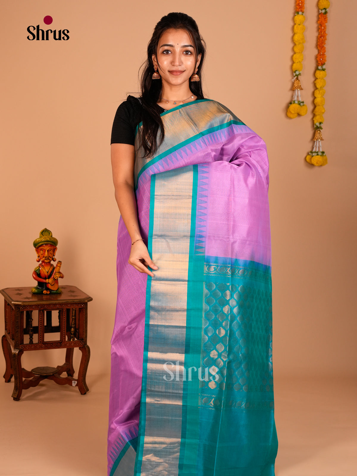 Silk Cotton Saree - ECS05008 - Shop on Shrus.com