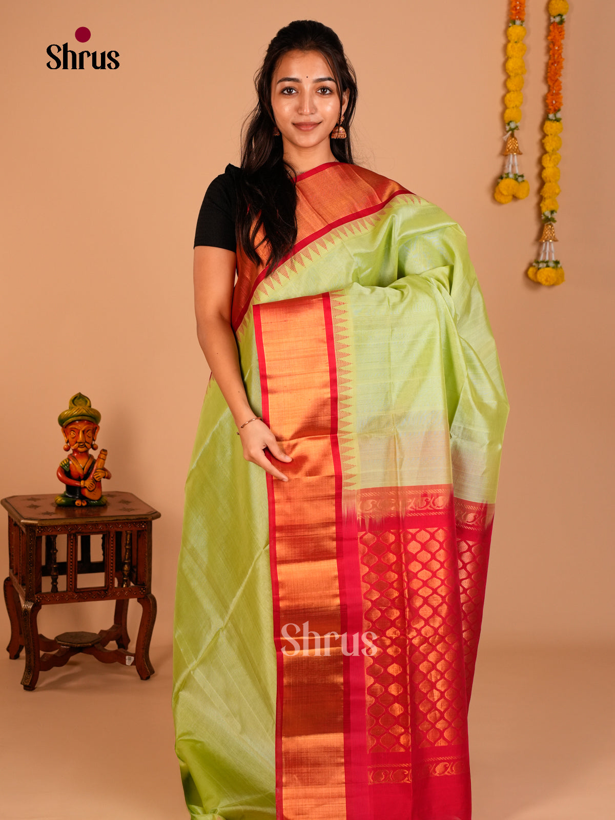 Silk Cotton Saree - ECS05014 - Shop on Shrus.com