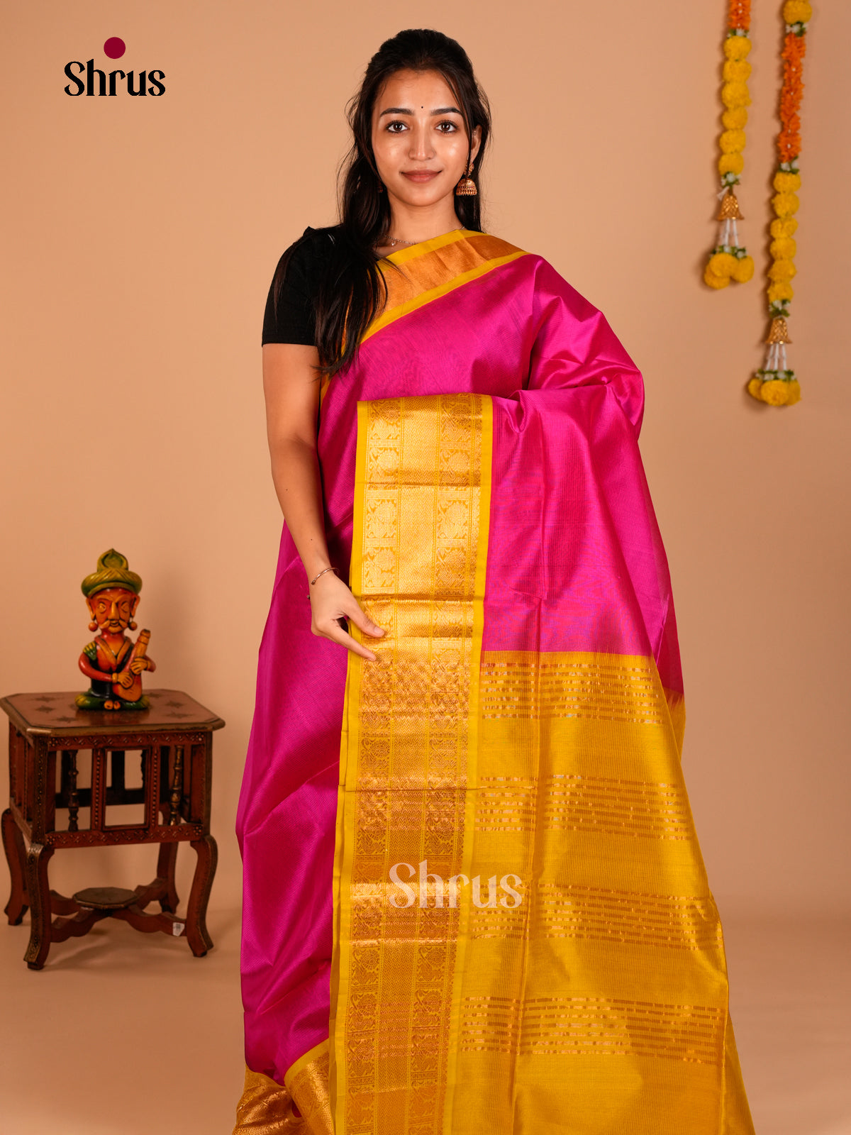 Silk Cotton Saree - ECS05018 - Shop on Shrus.com