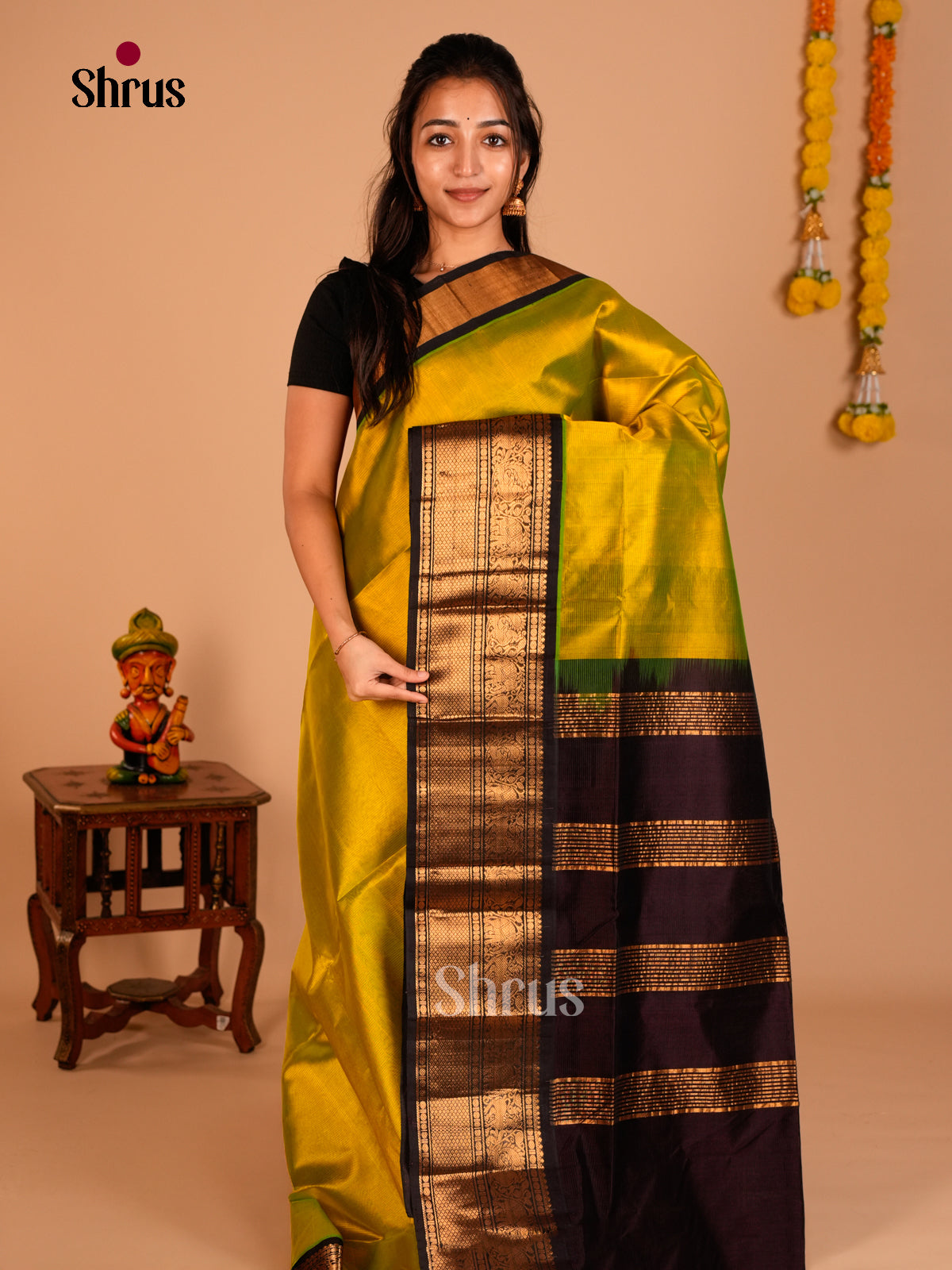 Silk Cotton Saree - ECS05025 - Shop on Shrus.com