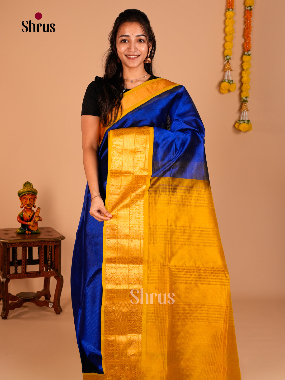 Korvai-Big border Saree - ECS05028 - Shop on Shrus.com