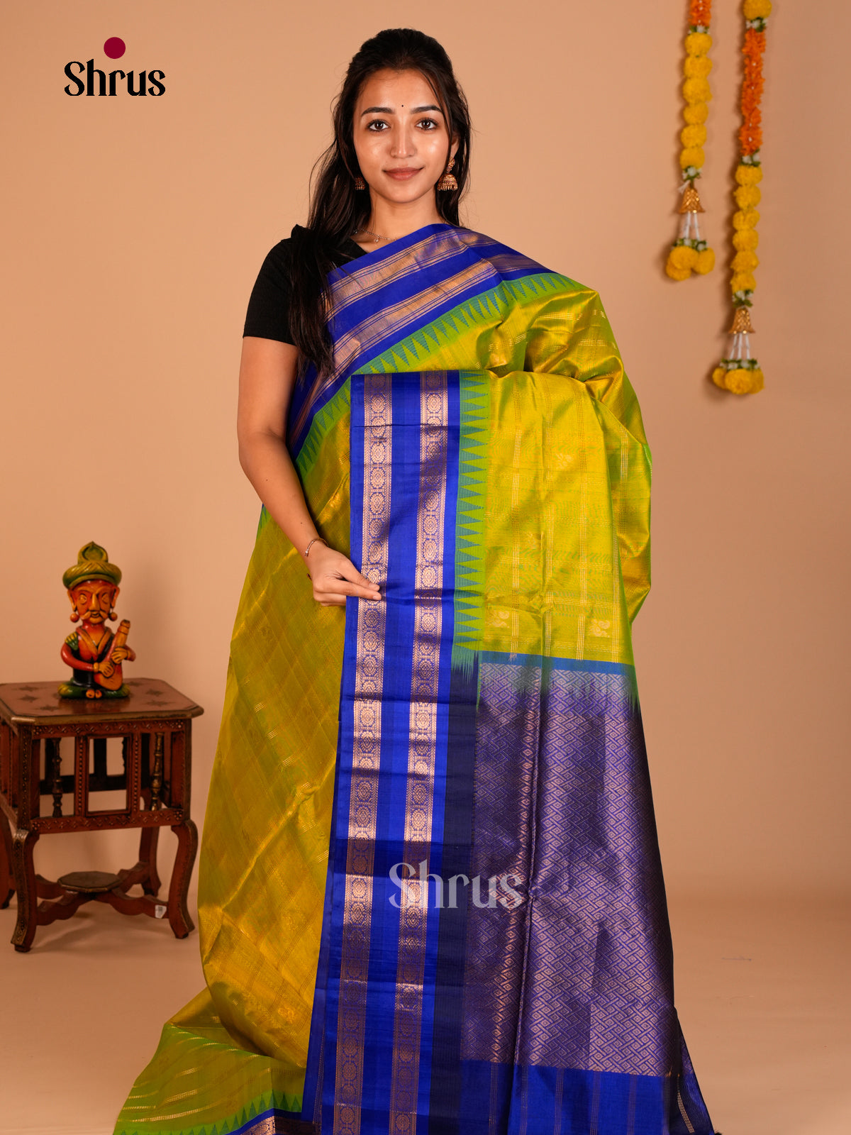 Silk Cotton Saree - ECS05040 - Shop on Shrus.com