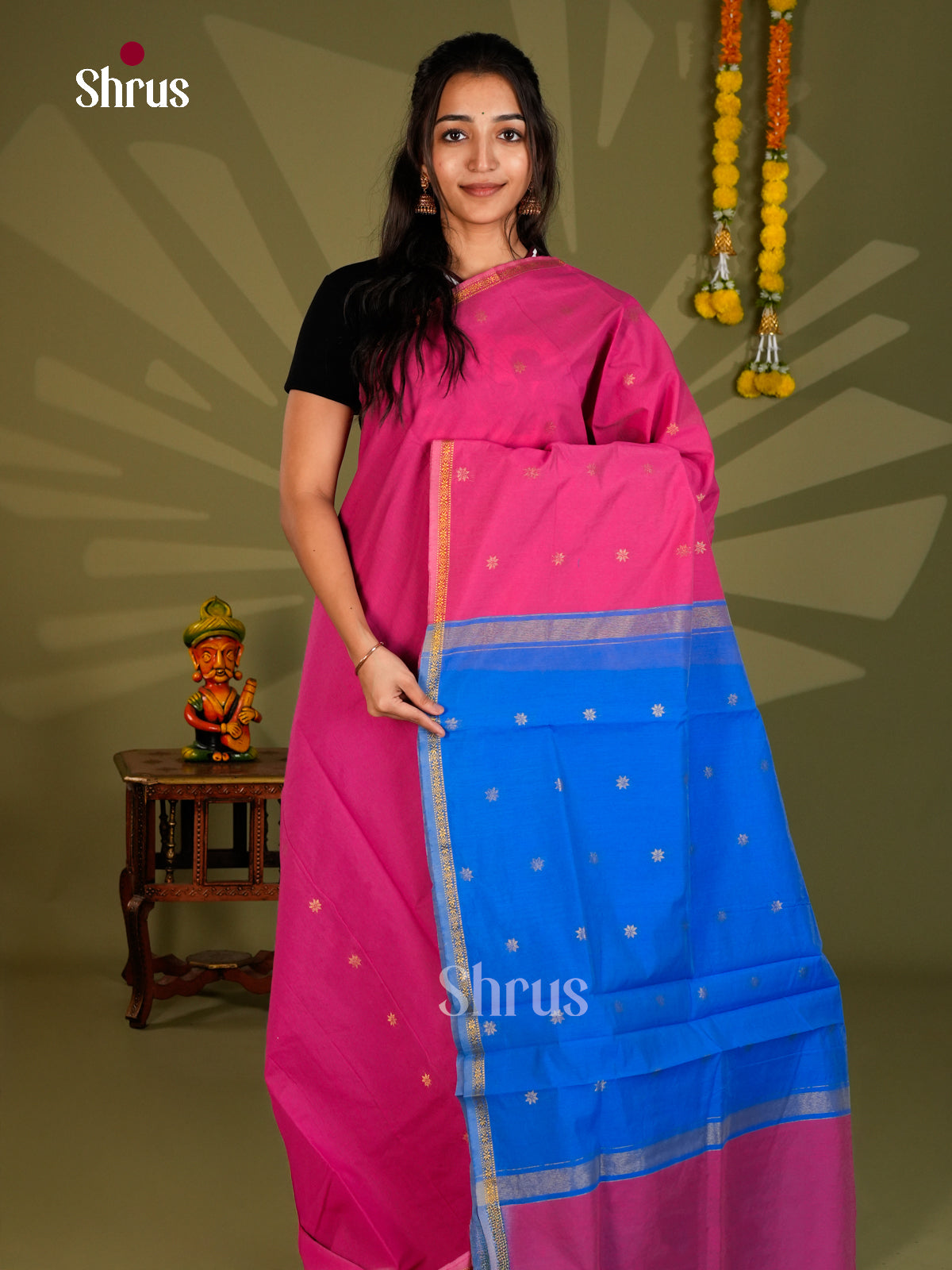Semi Maheshwari Saree - ECS06060 - Shop on Shrus.com