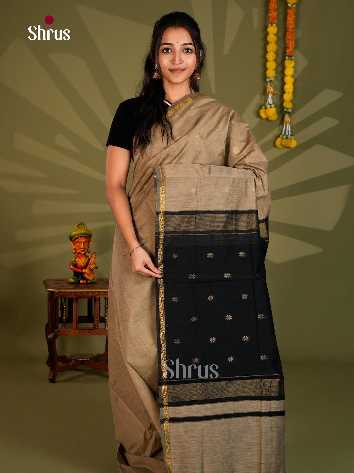 Semi Maheshwari Saree - ECS06067 - Shop on Shrus.com