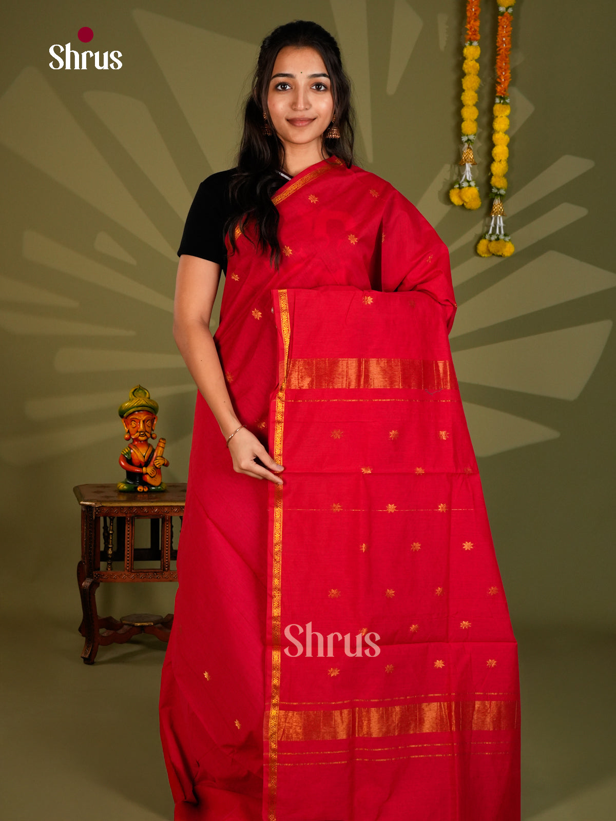 Semi Maheshwari Saree - ECS06070 - Shop on Shrus.com