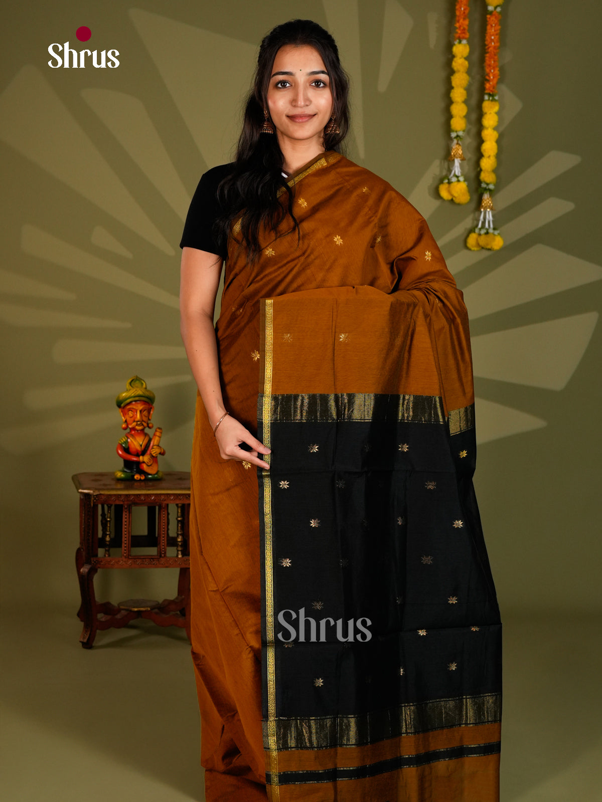 Semi Maheshwari Saree - ECS06076 - Shop on Shrus.com