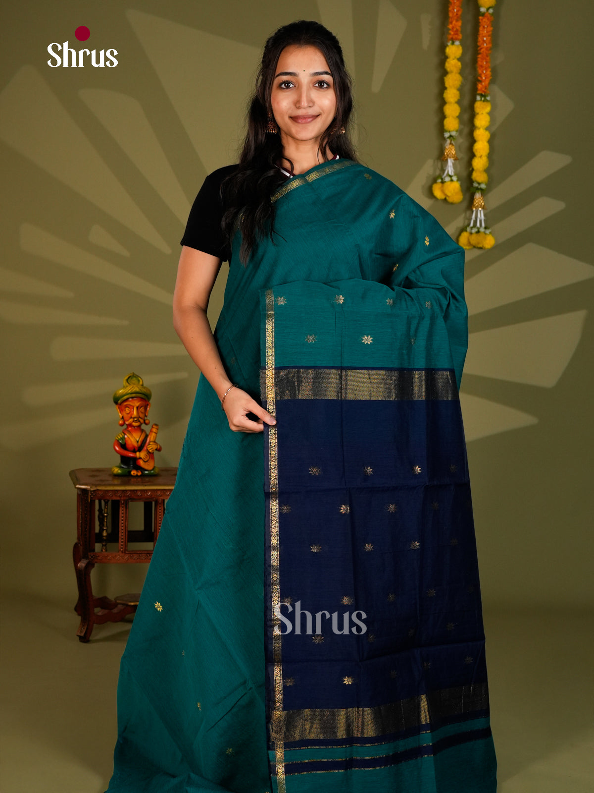 Semi Maheshwari Saree - ECS06080 - Shop on Shrus.com